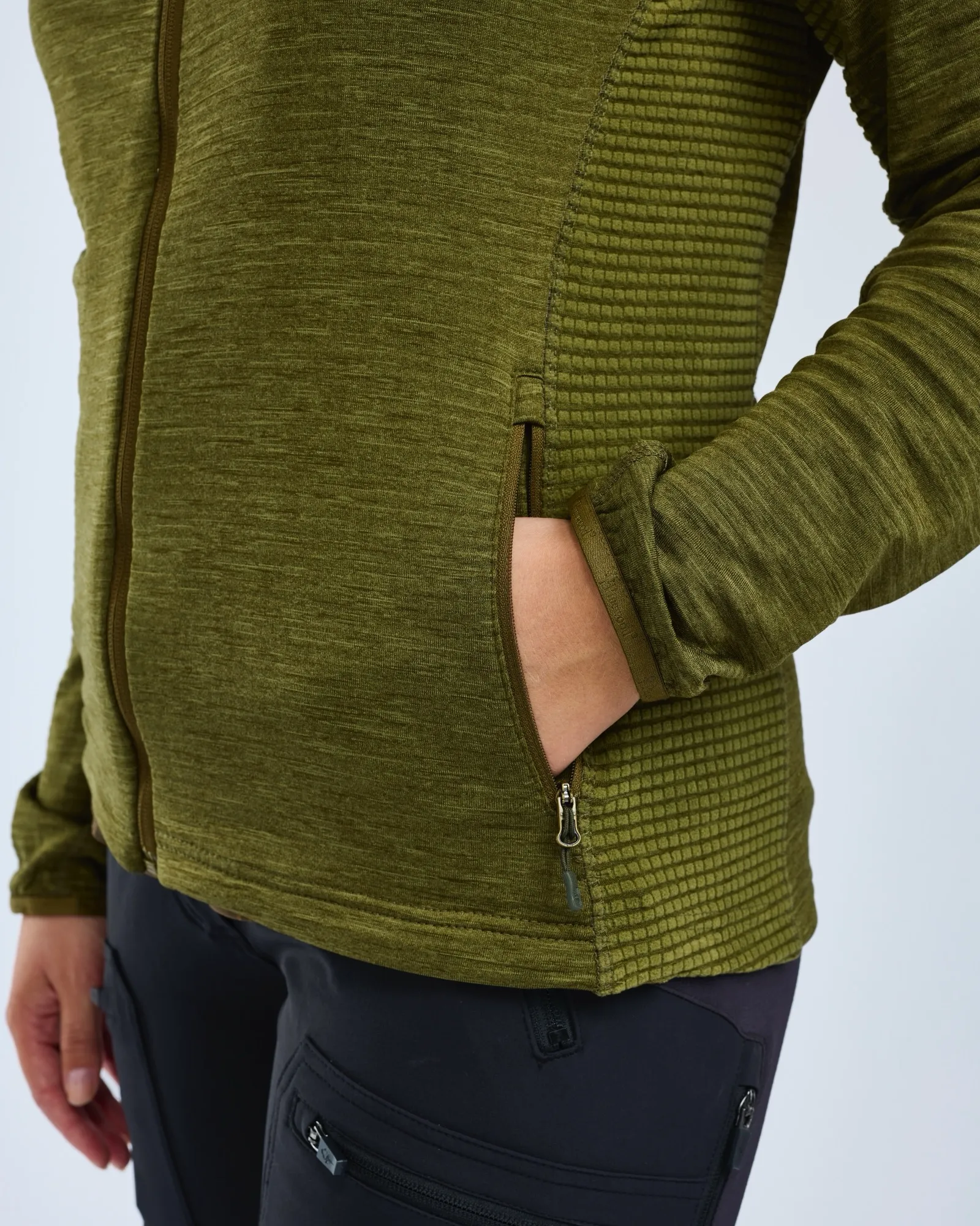 Abisko Fleecejacka Dam / Olive Green - Image 3