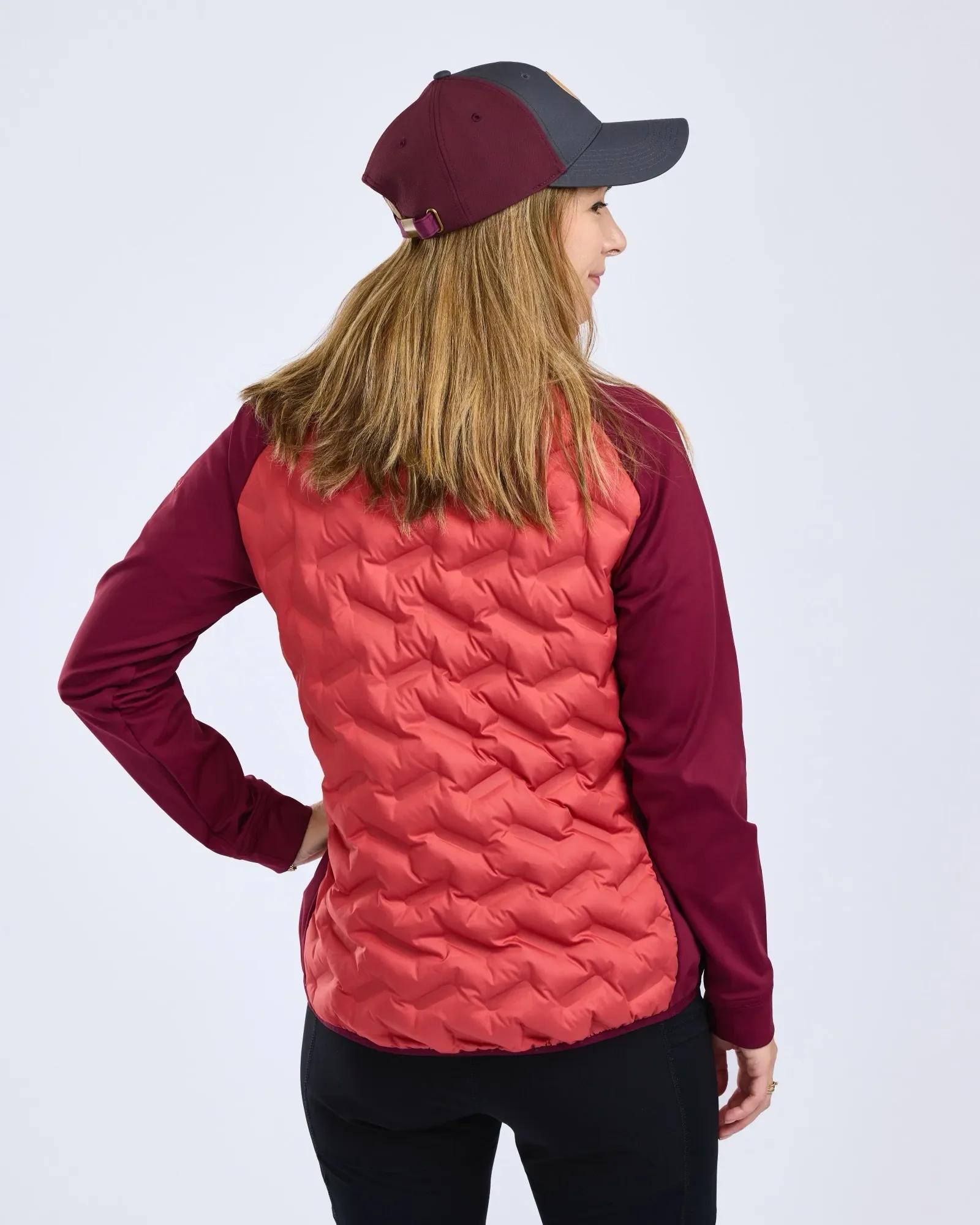 Abisko Insulation Hybrid Jacka Dam / BrickPink/Burgundy - Image 2