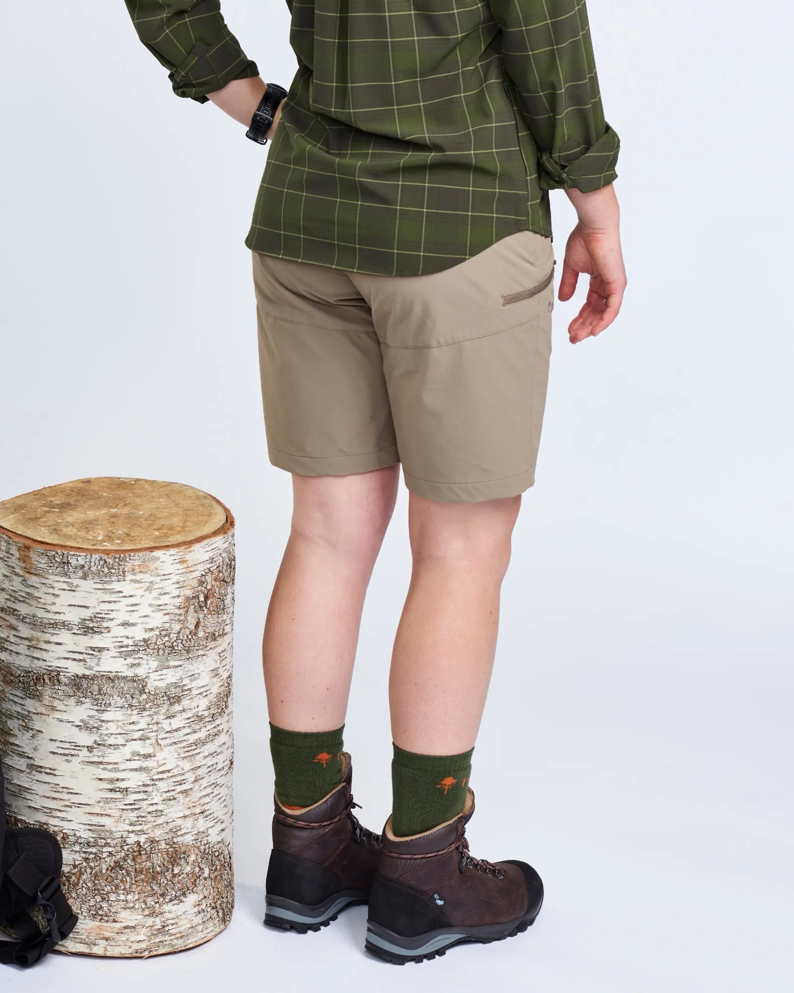 Abisko Light Stretch Shorts Dam / Mole Brown - Image 2