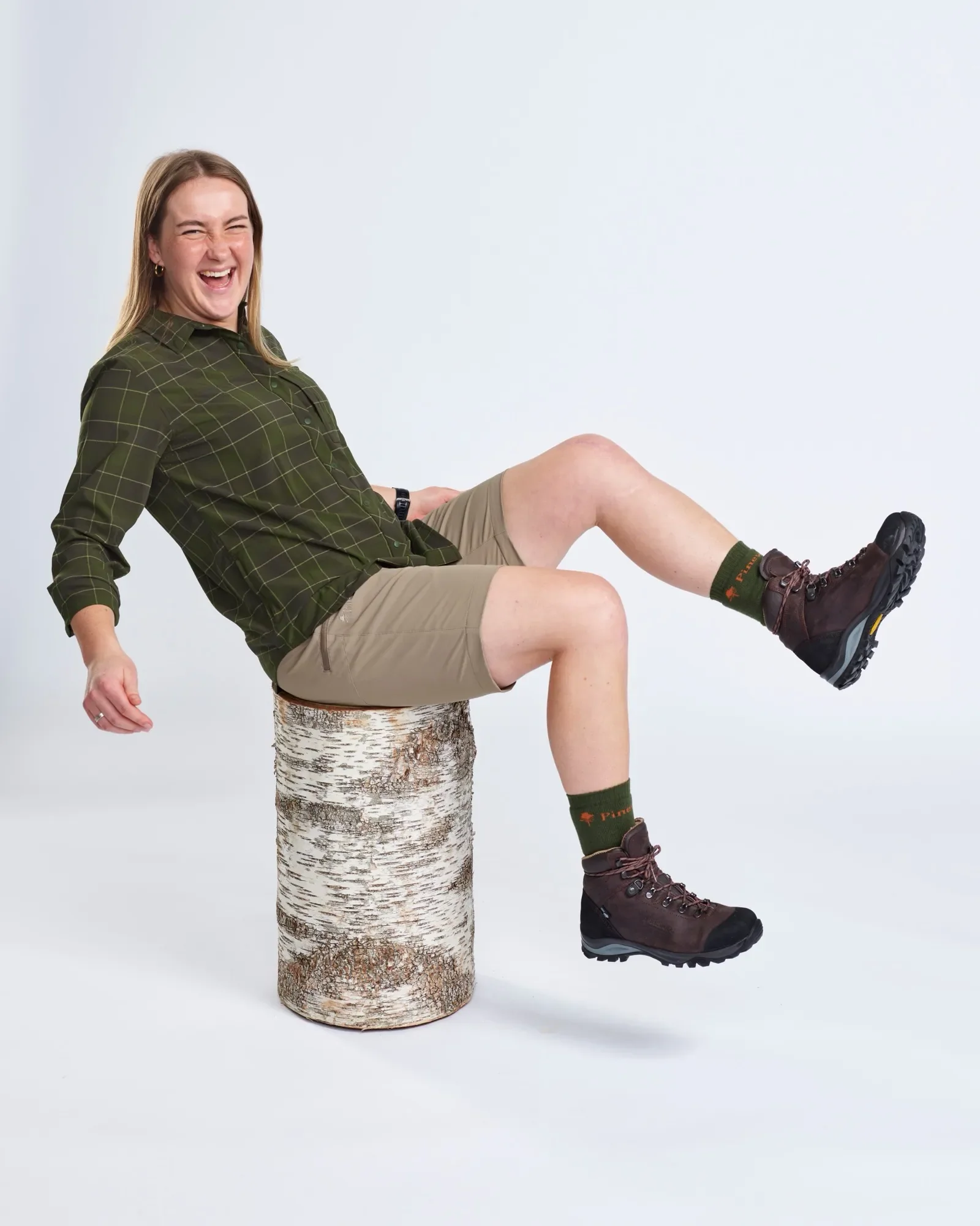 Abisko Light Stretch Shorts Dam / Mole Brown - Image 3
