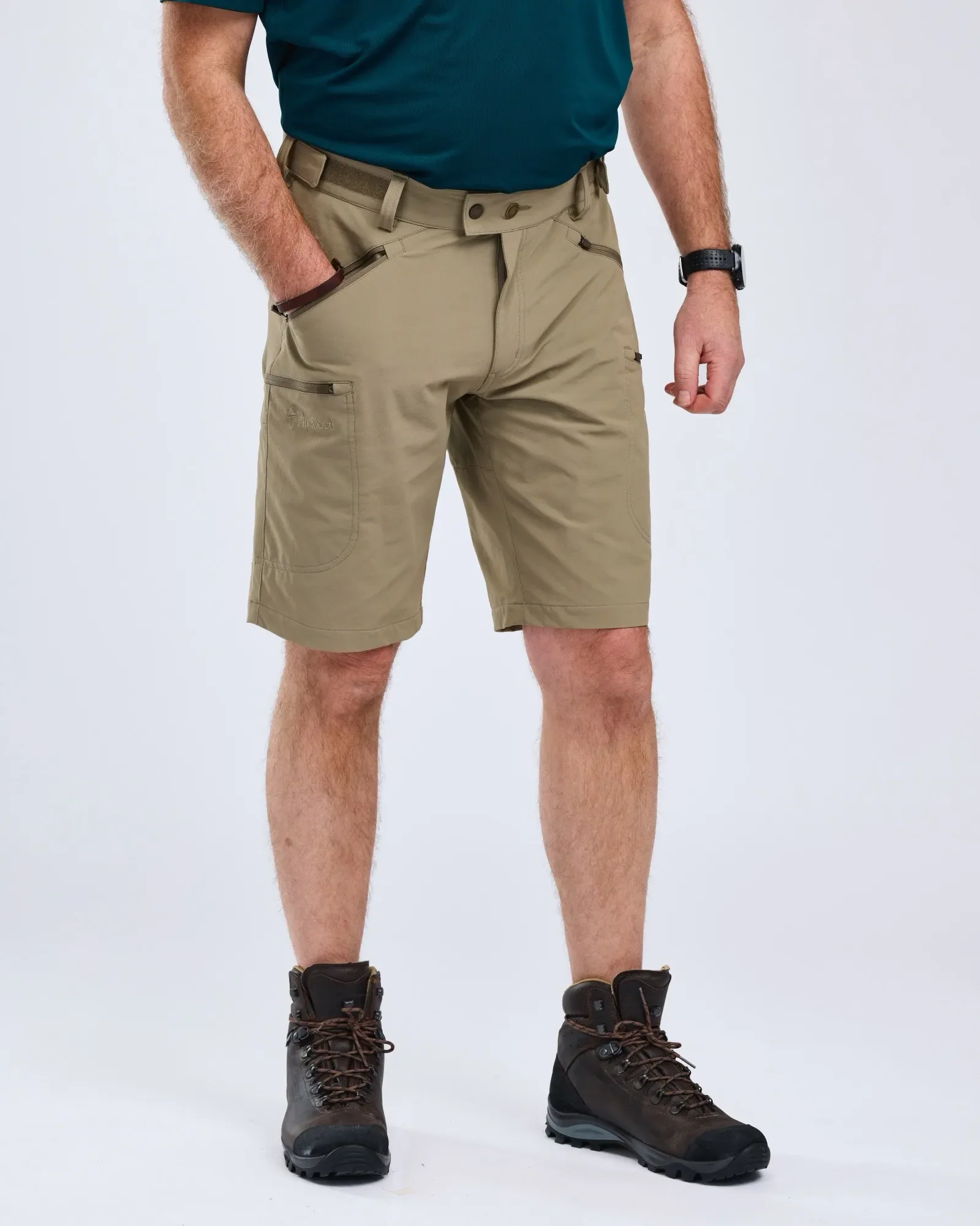 Abisko Light Stretch Shorts Herr / Mole Brown