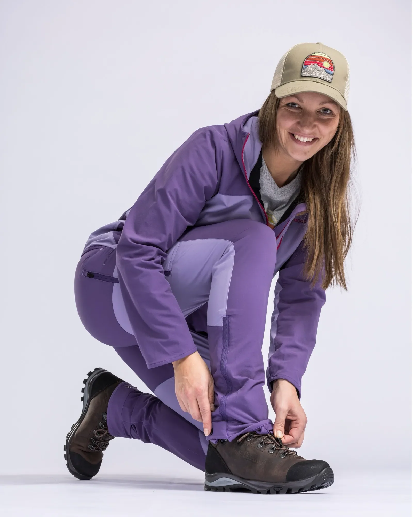 Abisko Light Stretchbyxor Dam / L.Lilac/Lilac - Image 4