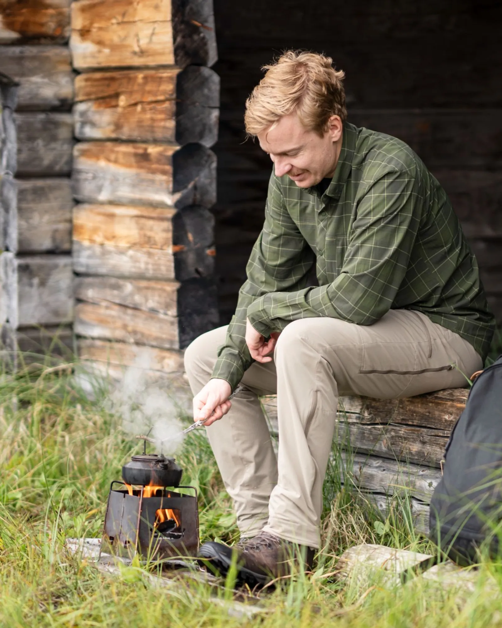 Abisko Light Stretchbyxor Herr / Mole Brown - Image 4