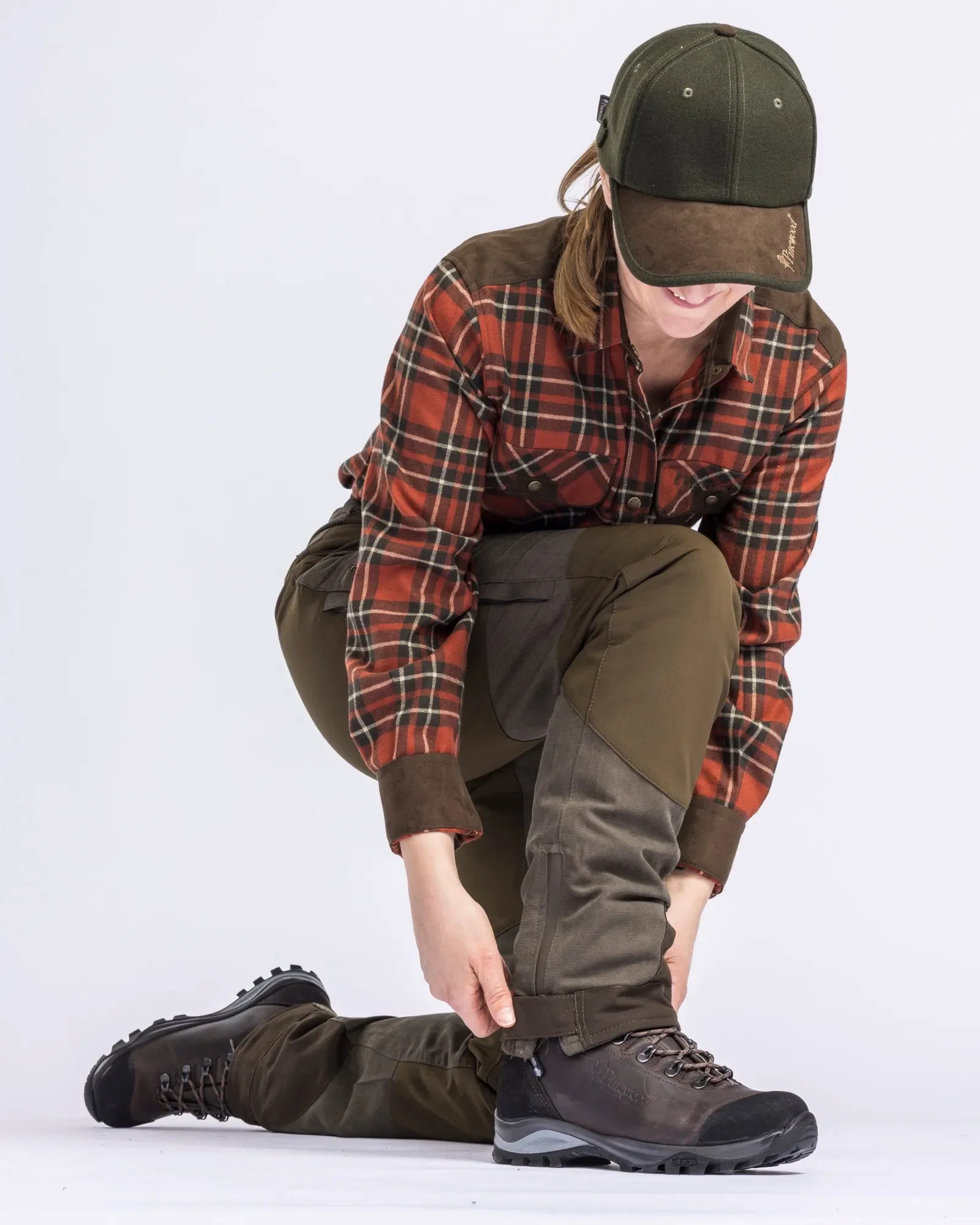 Caribou Hunt Extreme Jaktbyxa Dam / Suede Brown/D.Olive - Image 4