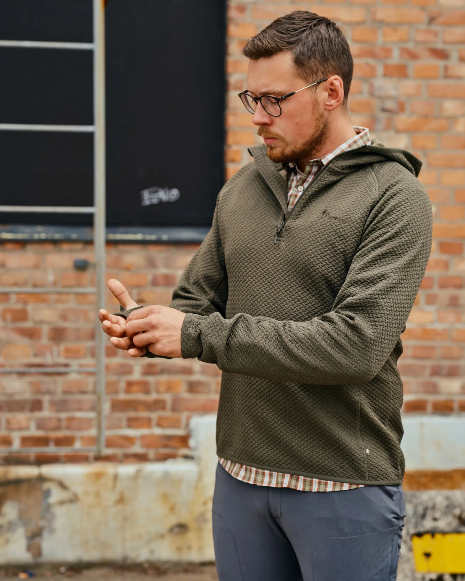 Everyday Travel Hoodie Herr / D.Green Mel - Image 3