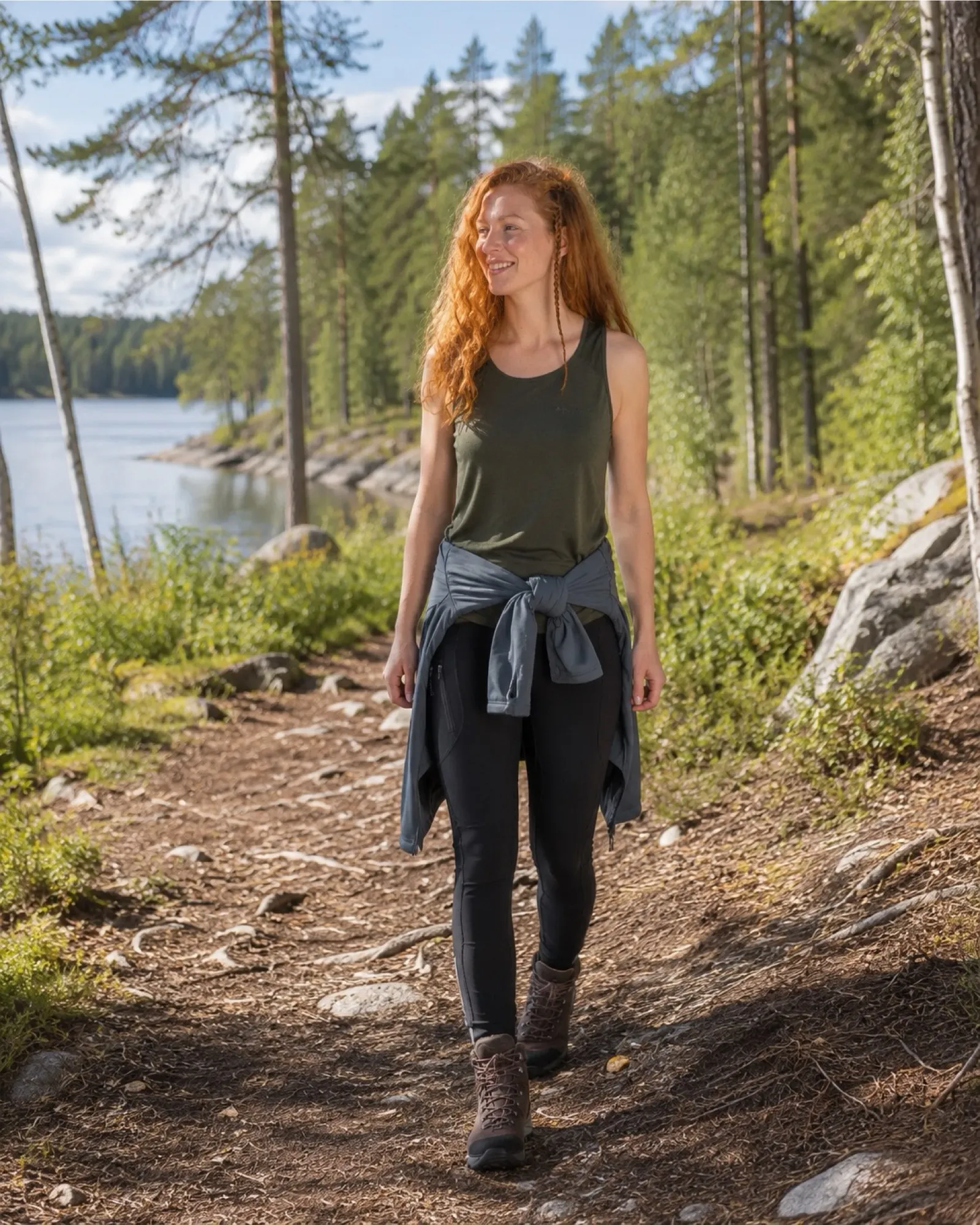 Finnveden Hoodie Dam / D.Storm Blue - Image 5