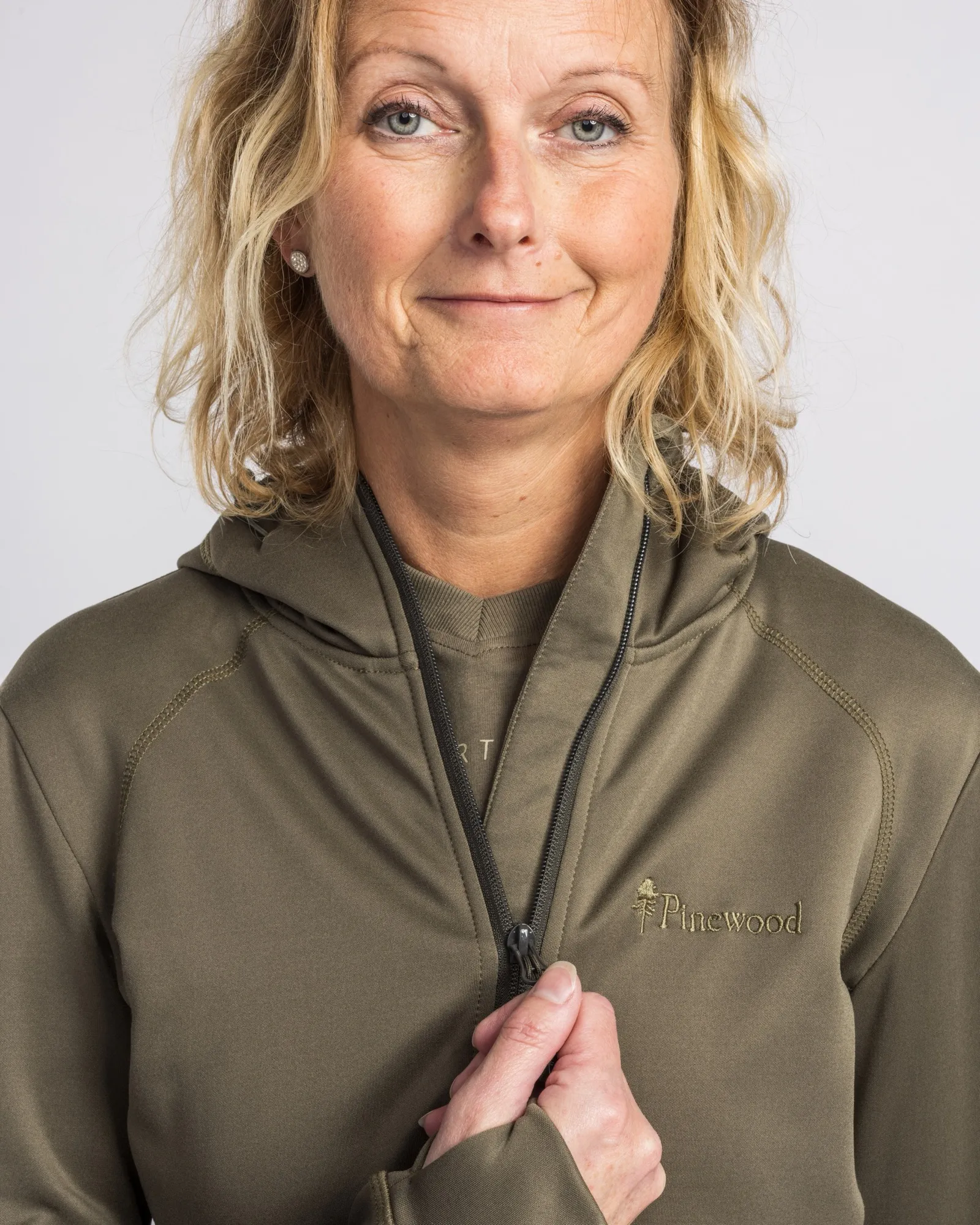Finnveden Hoodie Dam / Olive - Image 4