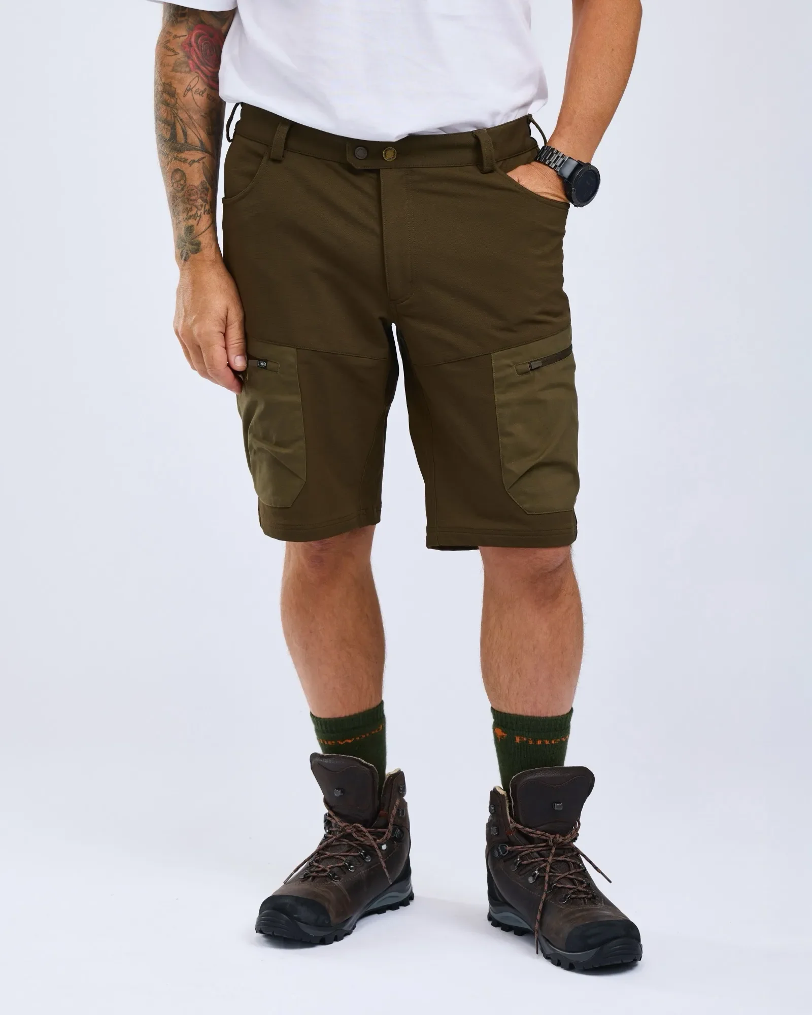 Finnveden Hybrid Shorts Herr / D.Olive/H.Olive