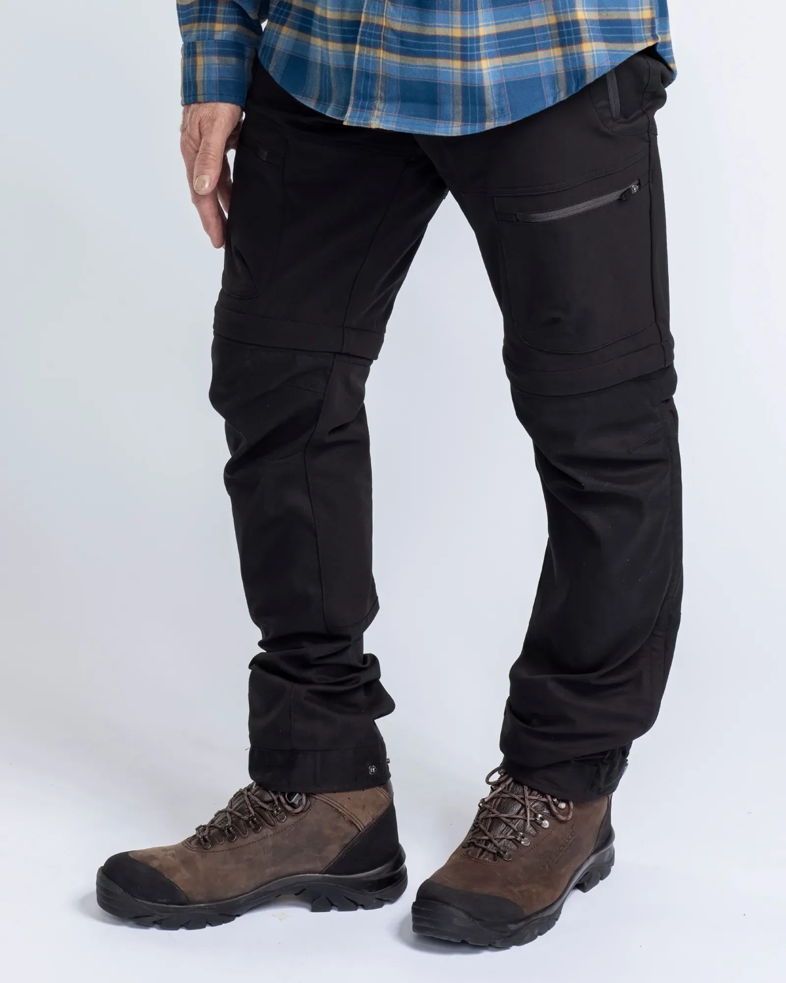 Finnveden Hybrid Zip-off Byxa Herr / Black