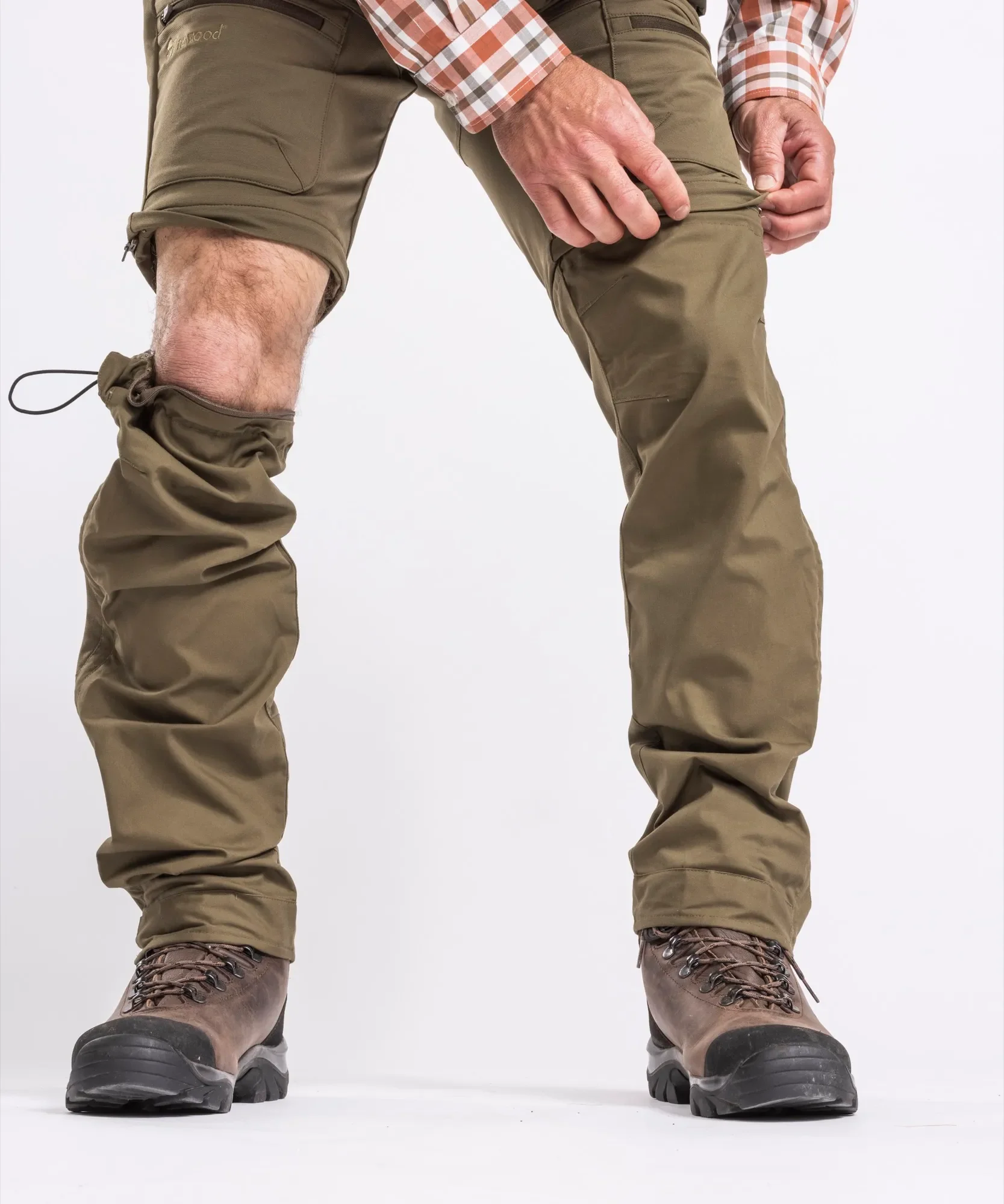 Finnveden Hybrid Zip-off Byxa Herr / H.Olive - Image 5