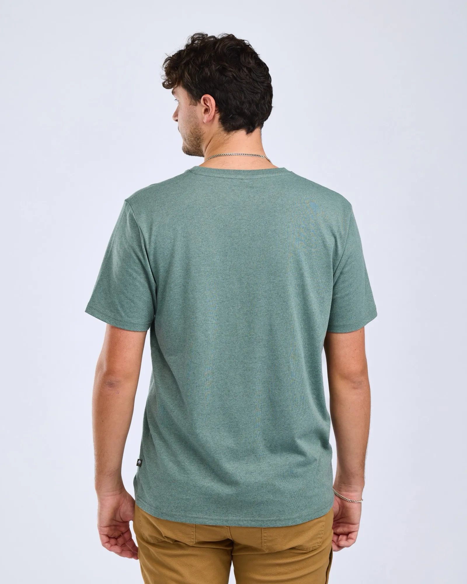Finnveden Recycled T-shirt Herr / AquaGr.Mel Campsite - Image 2