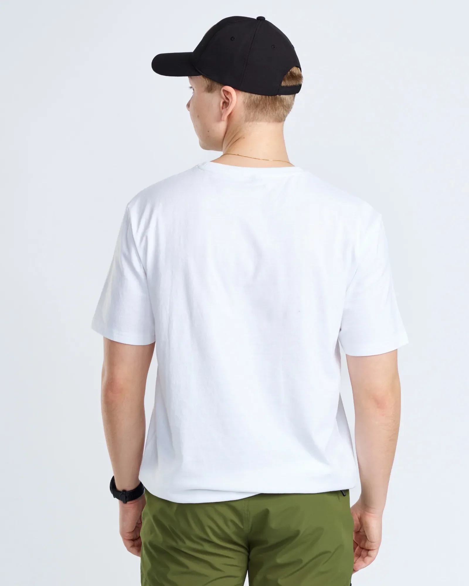 Finnveden Recycled T-shirt Herr / White Mel Pine Tree - Image 2
