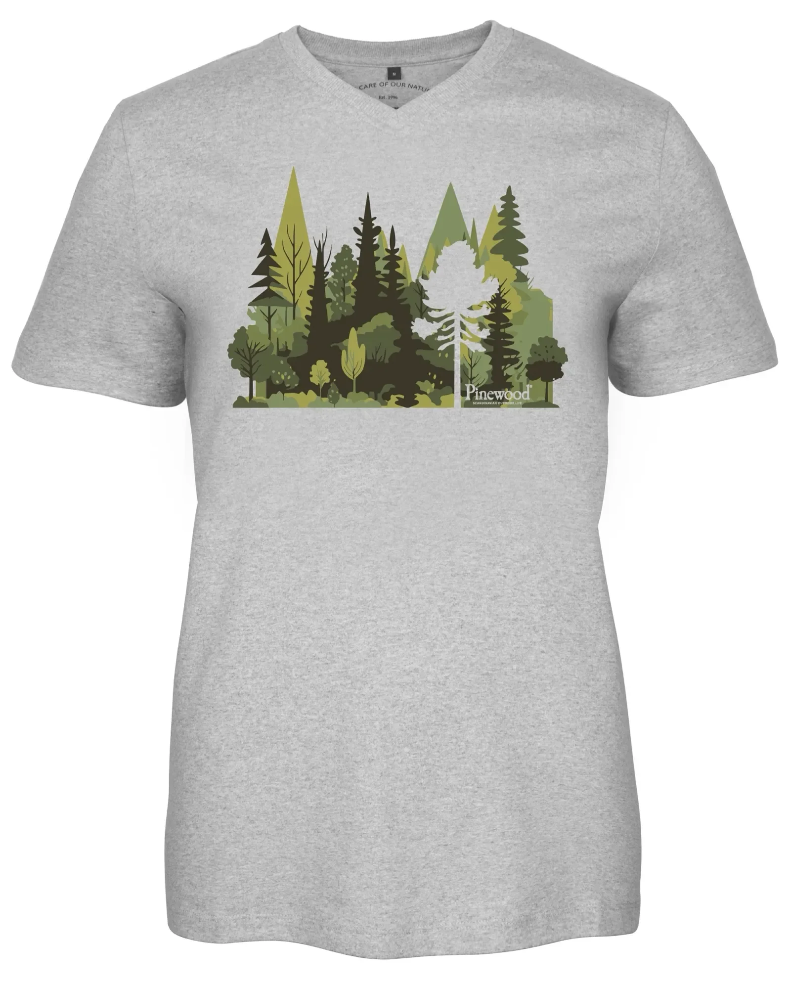 Finnveden Recycled T-shirt Outdoor Dam / L.Grey Mel Forest - Image 4