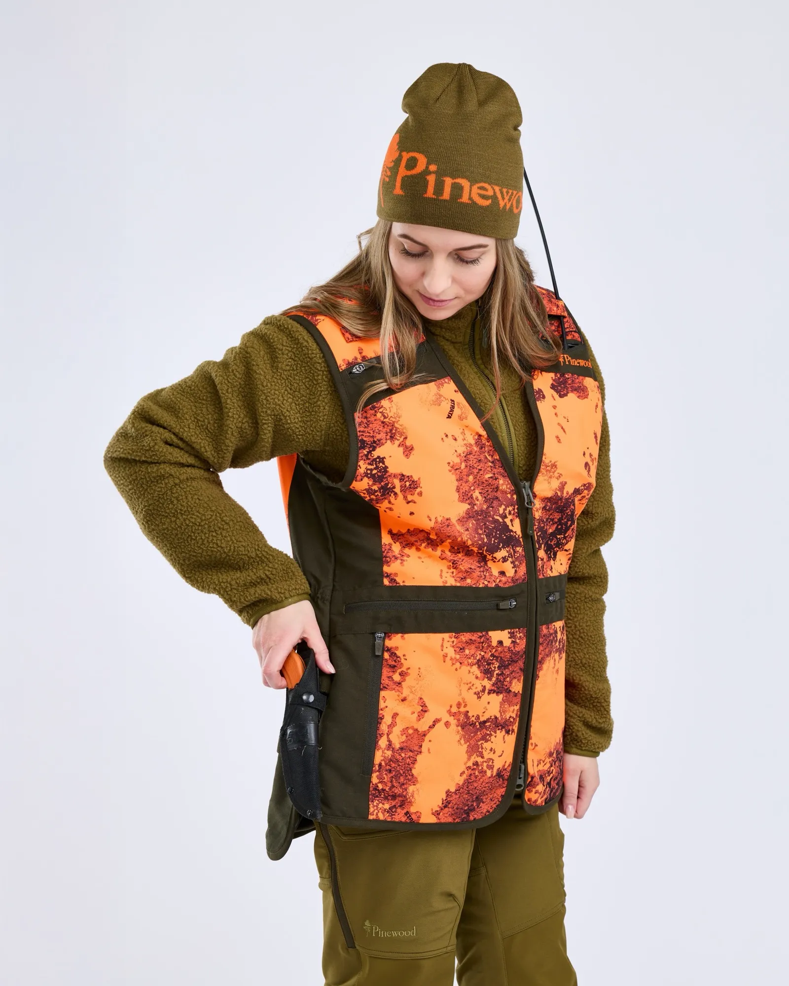 Furudal Hunter Pro 2.0 Camou Väst Dam / Strata Blaze/Moss Gr