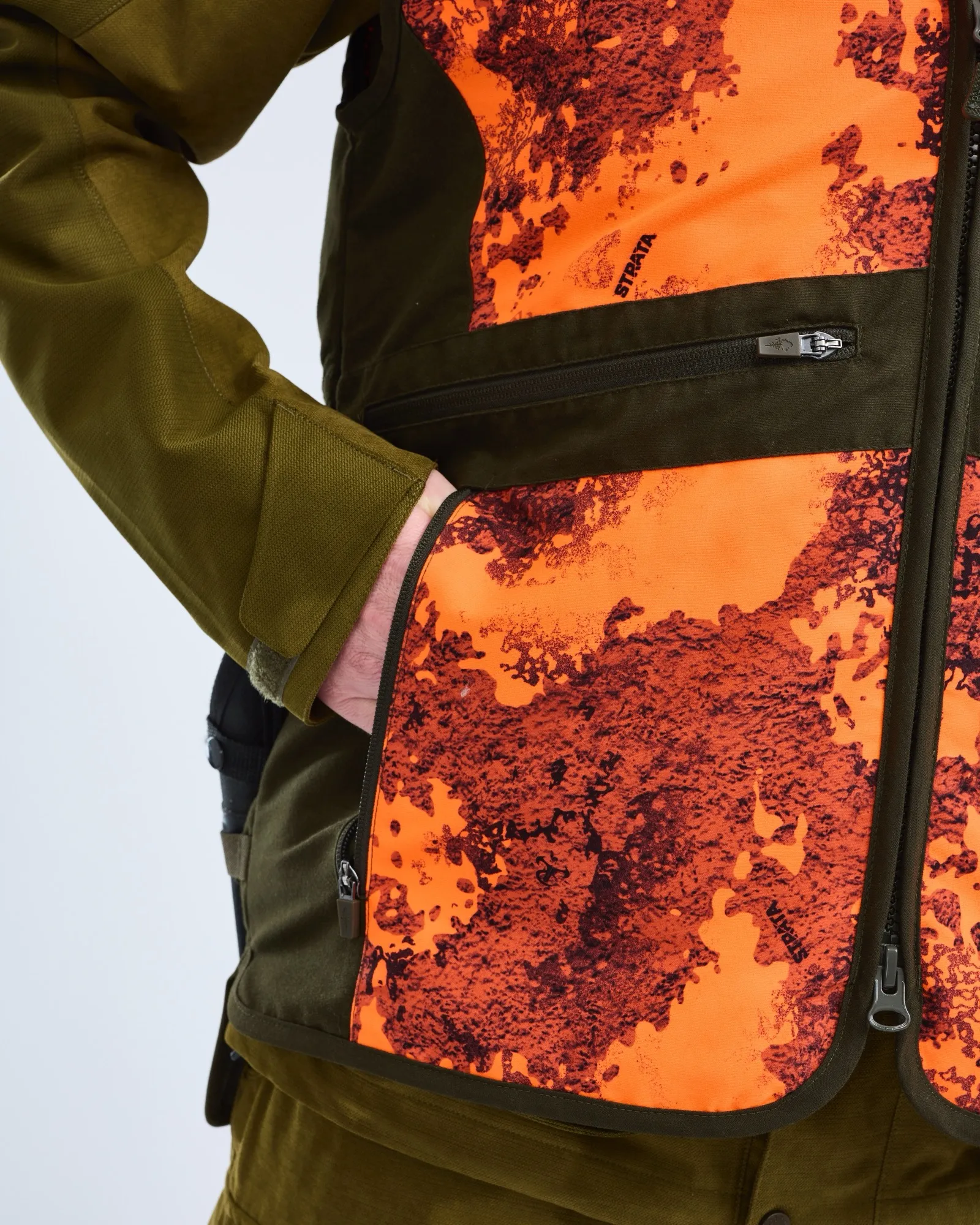 Furudal Hunter Pro 2.0 Camou Väst Herr / Strata Blaze/Moss Gr - Image 3