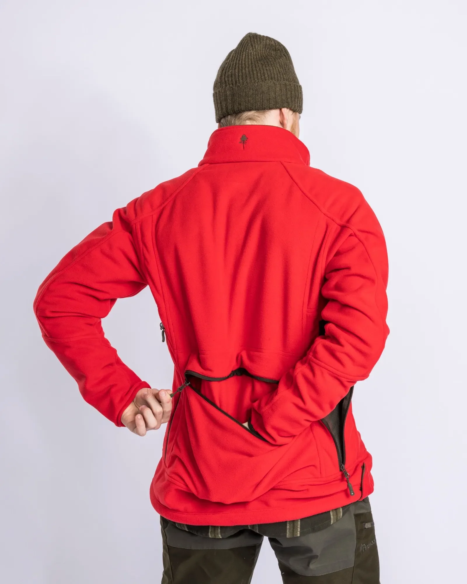 Furudal Reversible Fleecejacka Herr / H.Brown/Red - Image 3