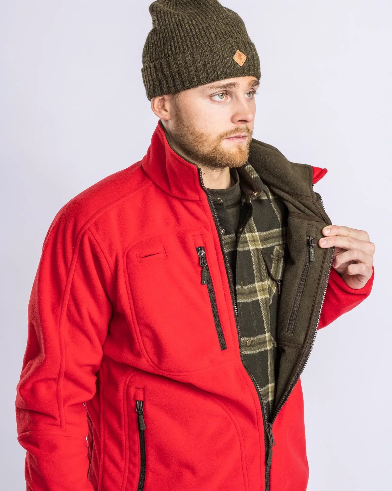 Furudal Reversible Fleecejacka Herr / H.Brown/Red - Image 4