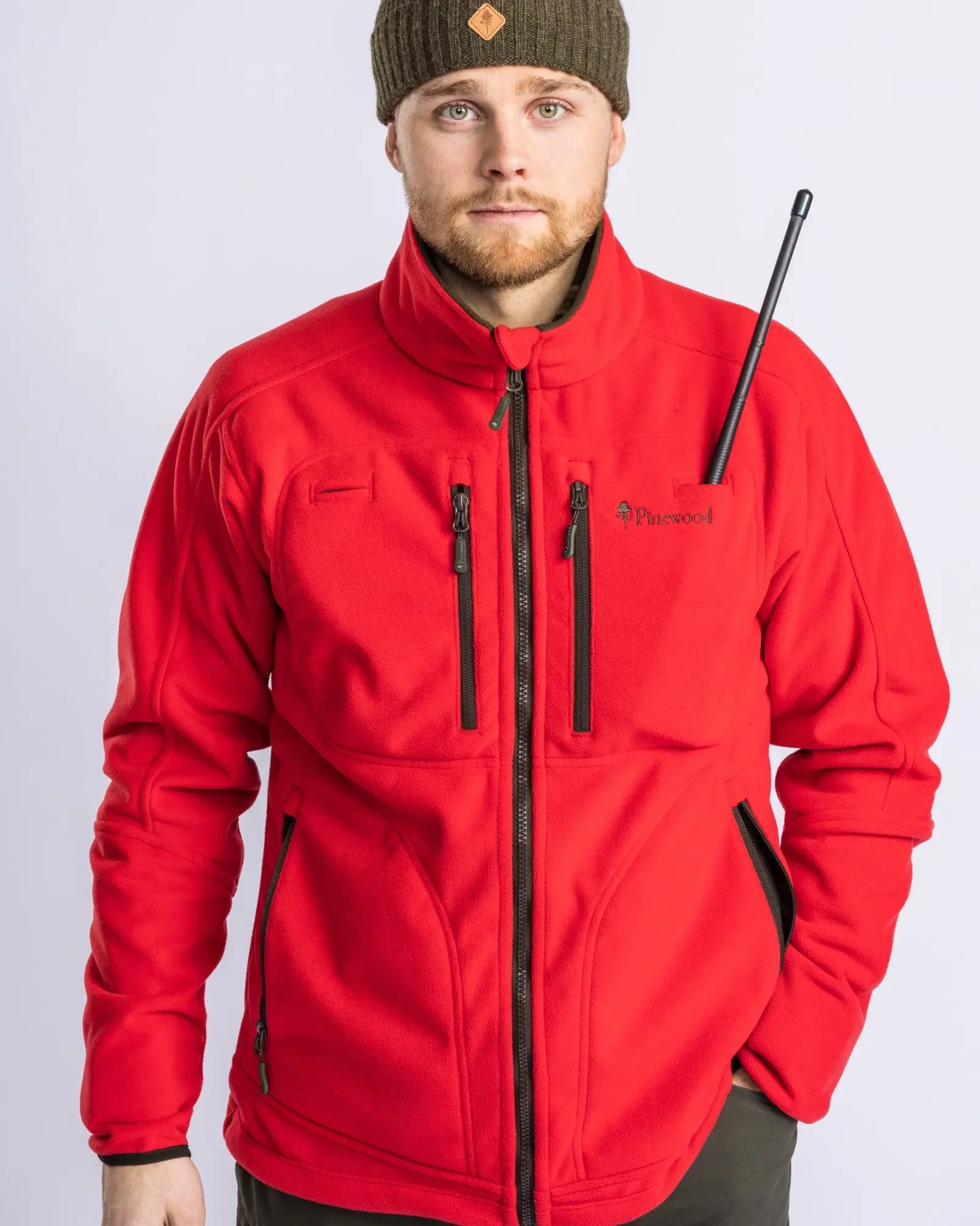 Furudal Reversible Fleecejacka Herr / H.Brown/Red - Image 7