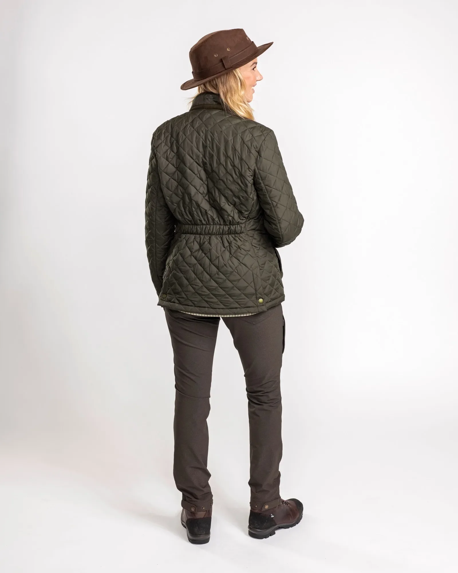 Nydala Classic Quiltad Jacka Dam / Moss Green - Image 2