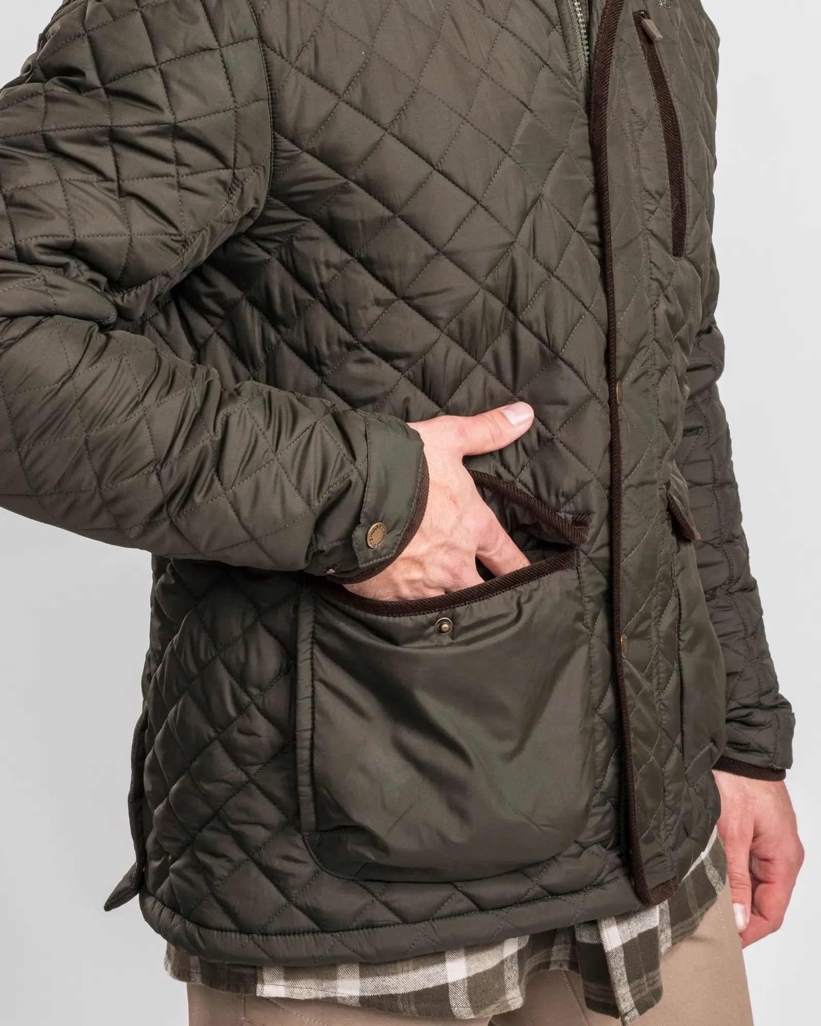Nydala Classic Quiltad Jacka Herr / Moss Green - Image 4