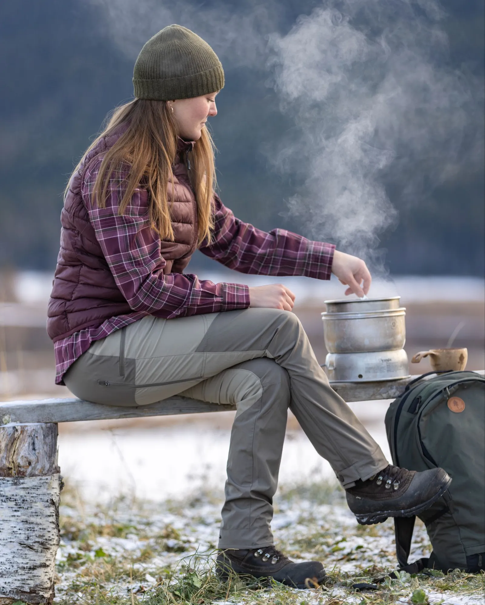Pinewood® Abisko Brenton Byxa Dam / Mole Brown - Image 4