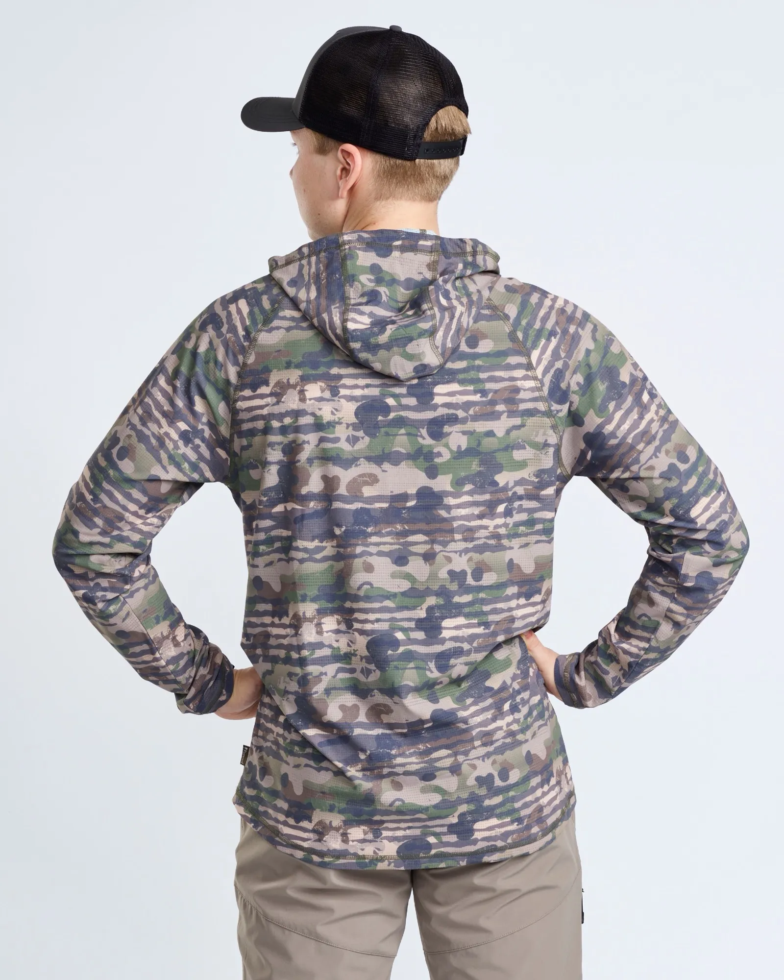 Pinewood® Air Vent Hoodie Herr / Green Camou - Image 2