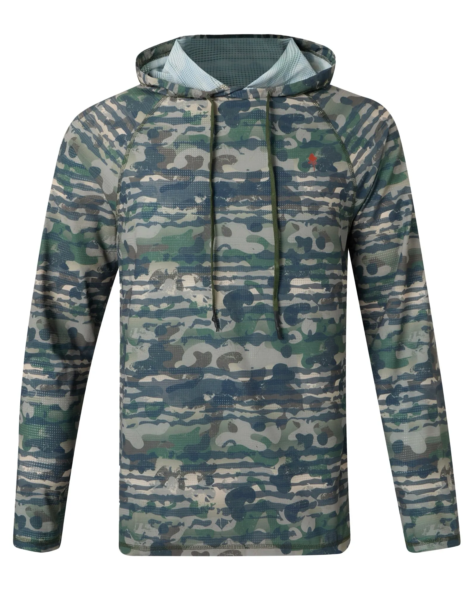 Pinewood® Air Vent Hoodie Herr / Green Camou - Image 3