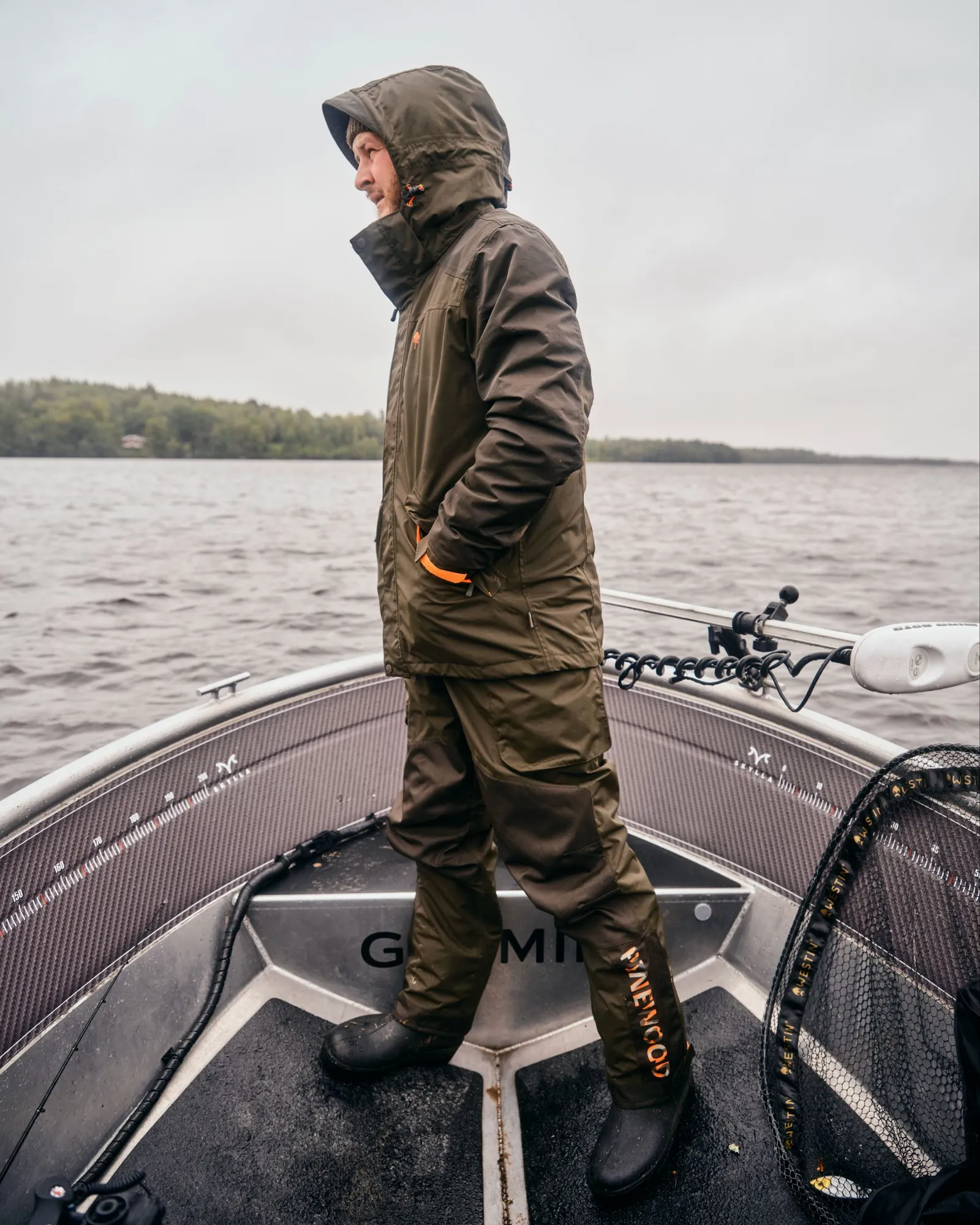 Pinewood® Bolmen Fishing Jacka Herr / Green/D.Green - Image 7