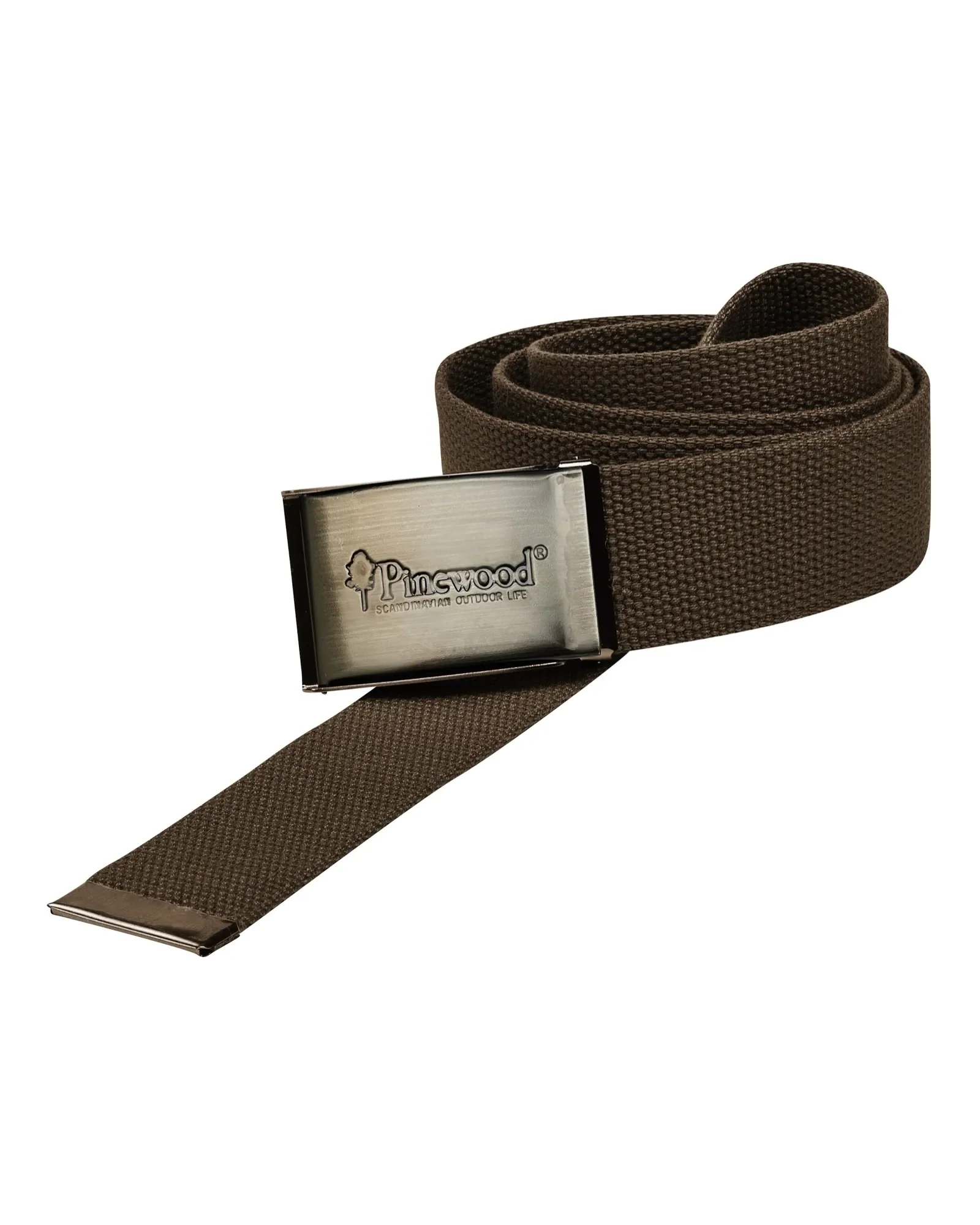 Pinewood® Canvasbälte / Brown - Image 3