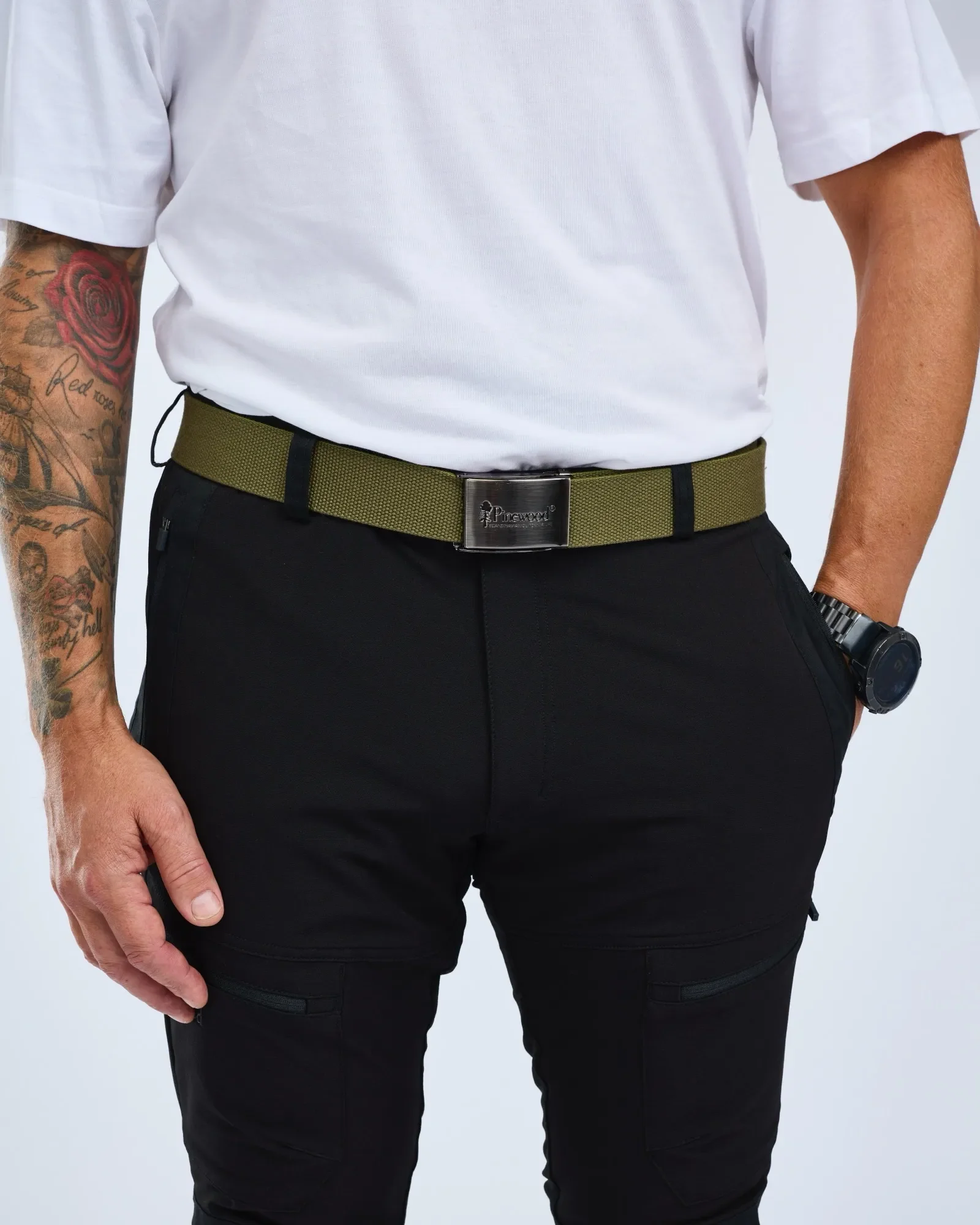 Pinewood® Canvasbälte / Olive