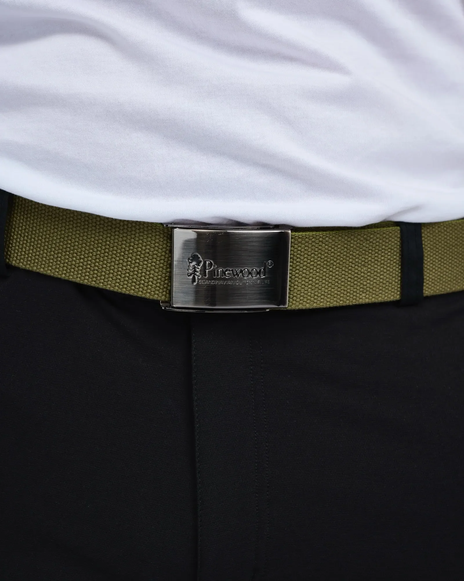 Pinewood® Canvasbälte / Olive - Image 2