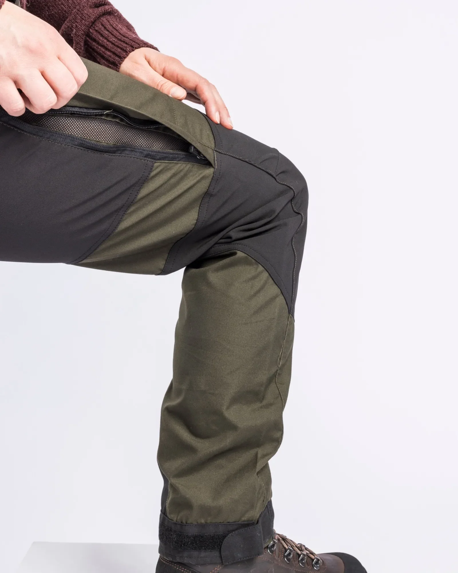 Pinewood® Caribou Tc Byxa Dam / Moss Green/Black - Image 4