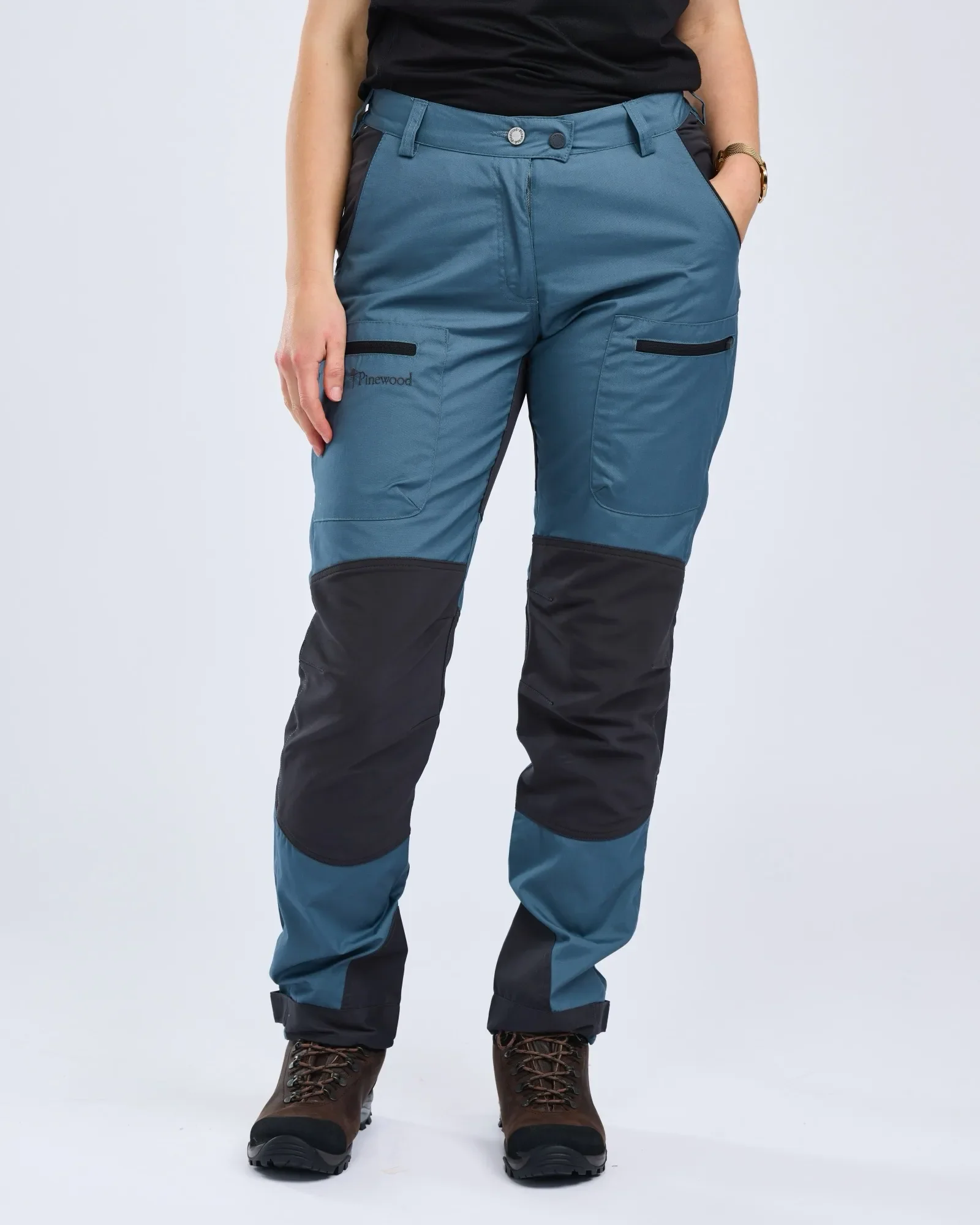 Pinewood® Caribou Tc Byxa Dam / StormBlue/D.Anthraci