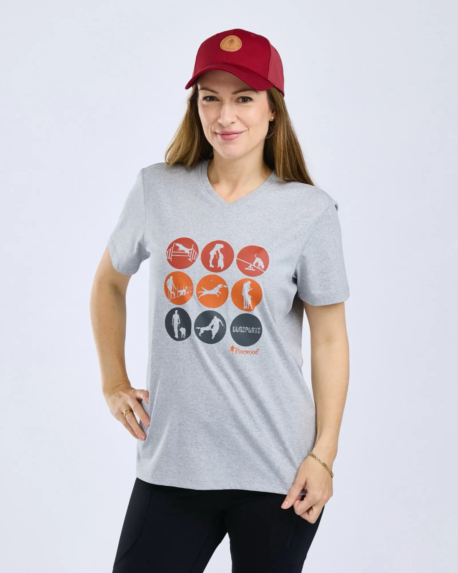 Pinewood® Dog Sports T-shirt Dam / L.Grey Mel Activity