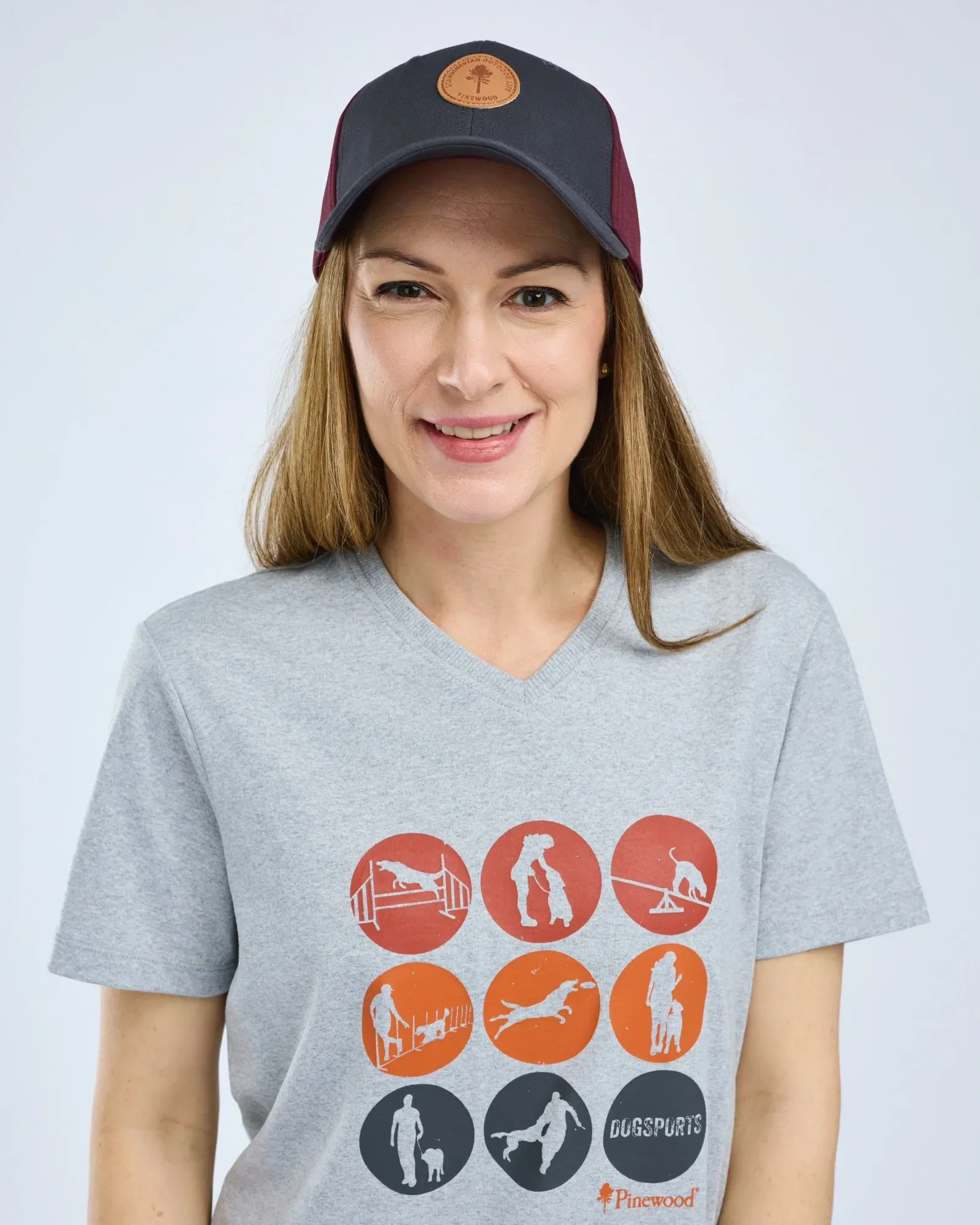 Pinewood® Dog Sports T-shirt Dam / L.Grey Mel Activity - Image 3