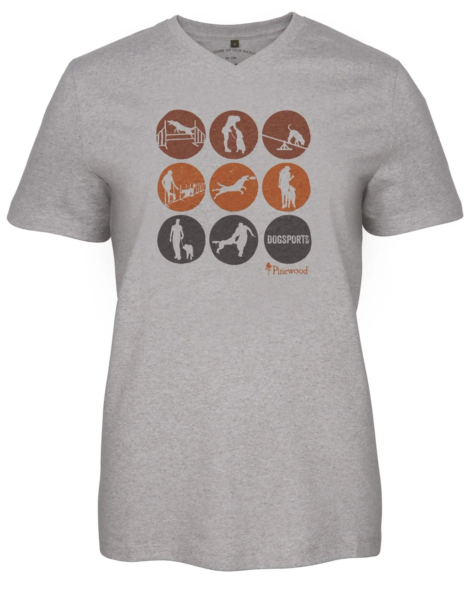 Pinewood® Dog Sports T-shirt Dam / L.Grey Mel Activity - Image 4