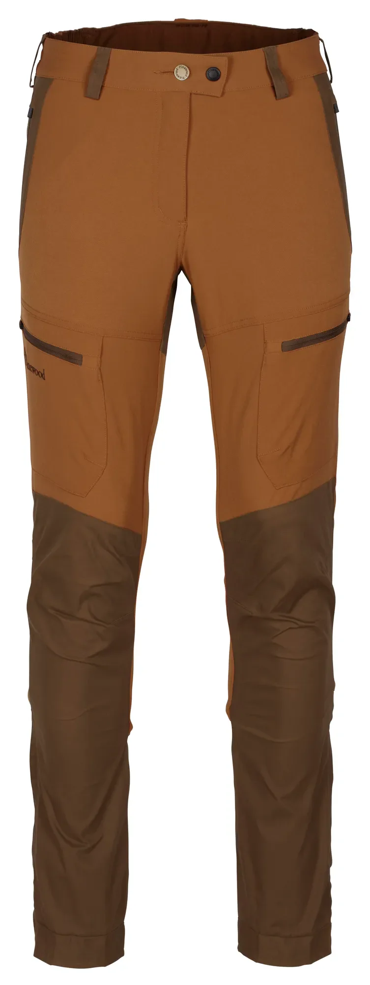 Pinewood® Finnveden Hybrid Friluftsbyxa Dam / Fudge/Nougat - Image 3