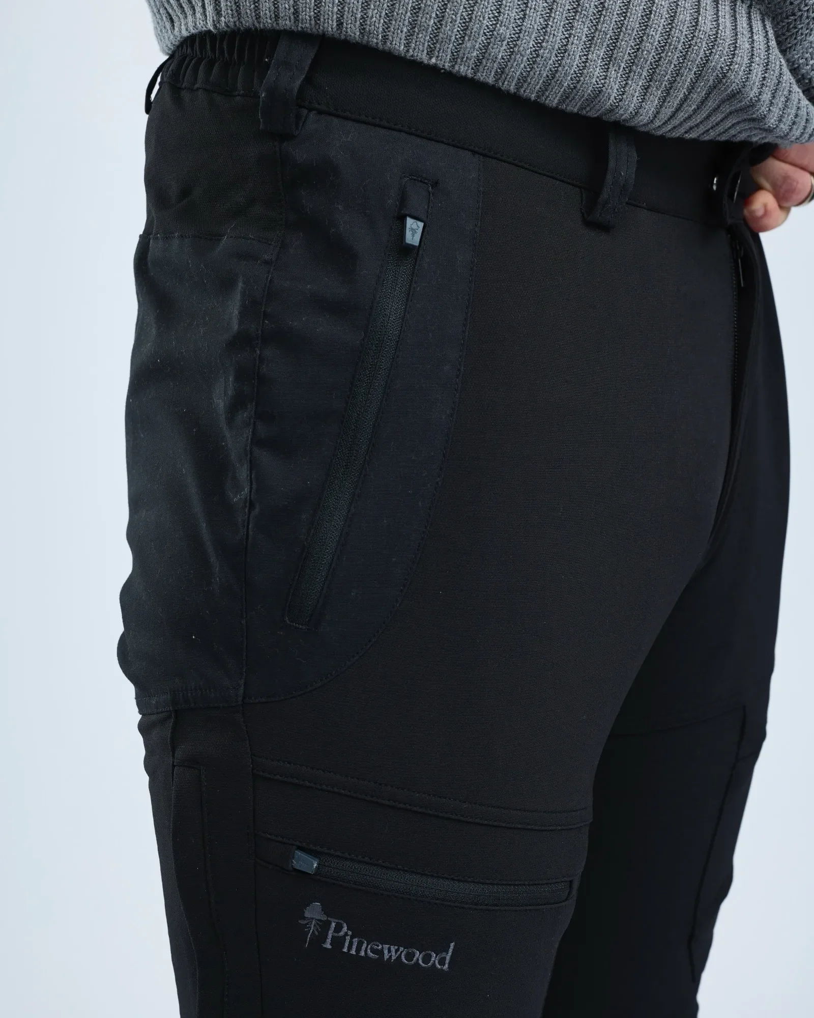 Pinewood® Finnveden Hybrid Friluftsbyxa Herr / Black - Image 3