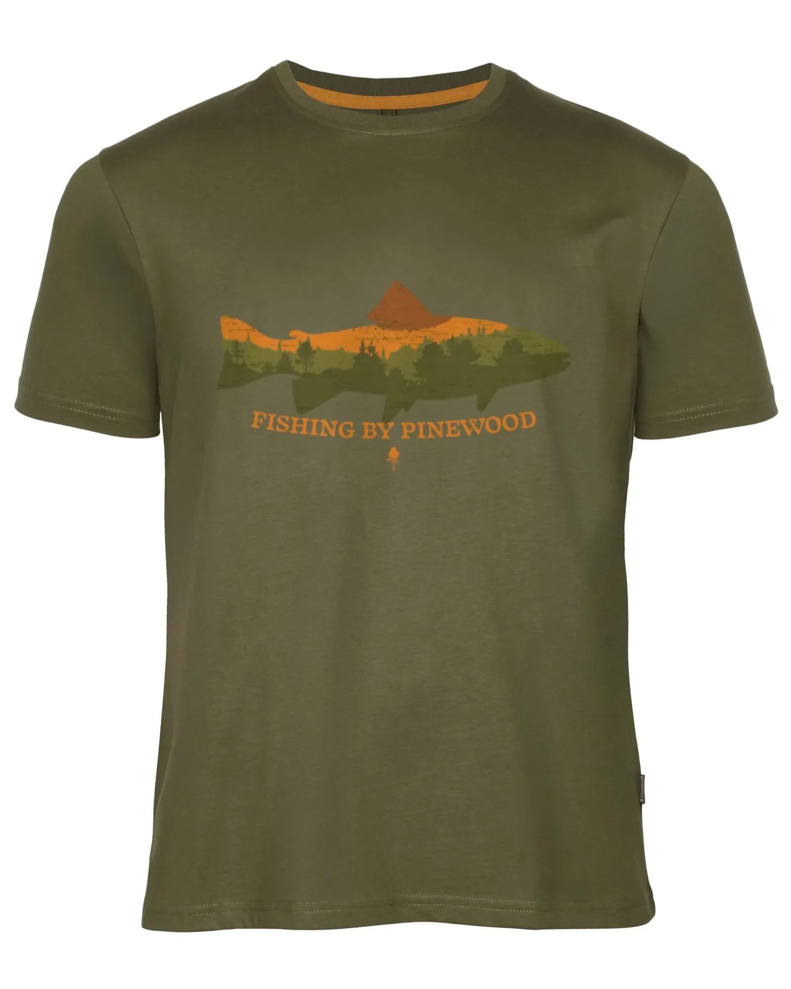 Pinewood® Fish T-shirt Herr / Green - Image 4