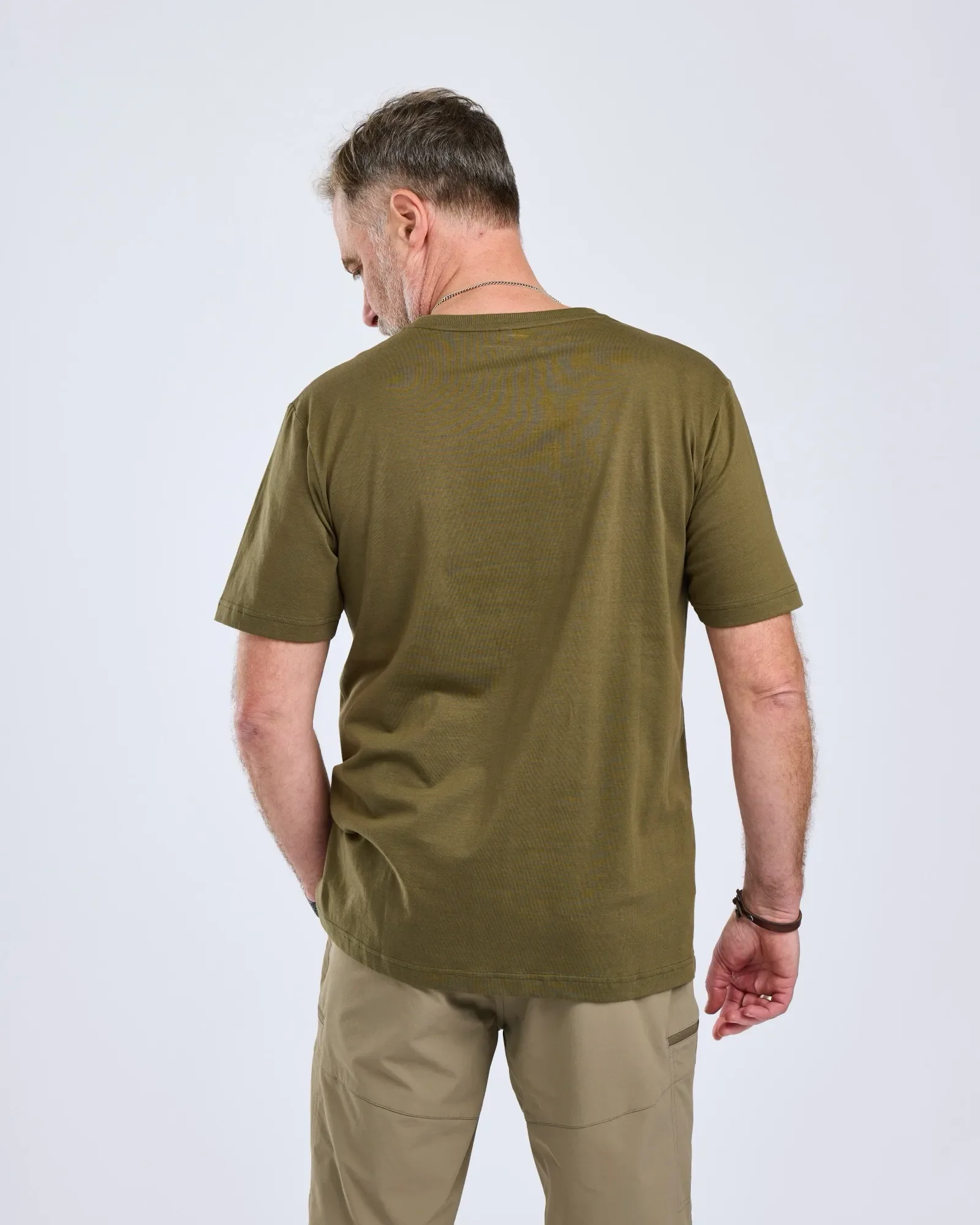 Pinewood® Fish T-shirt Herr / Olive - Image 2