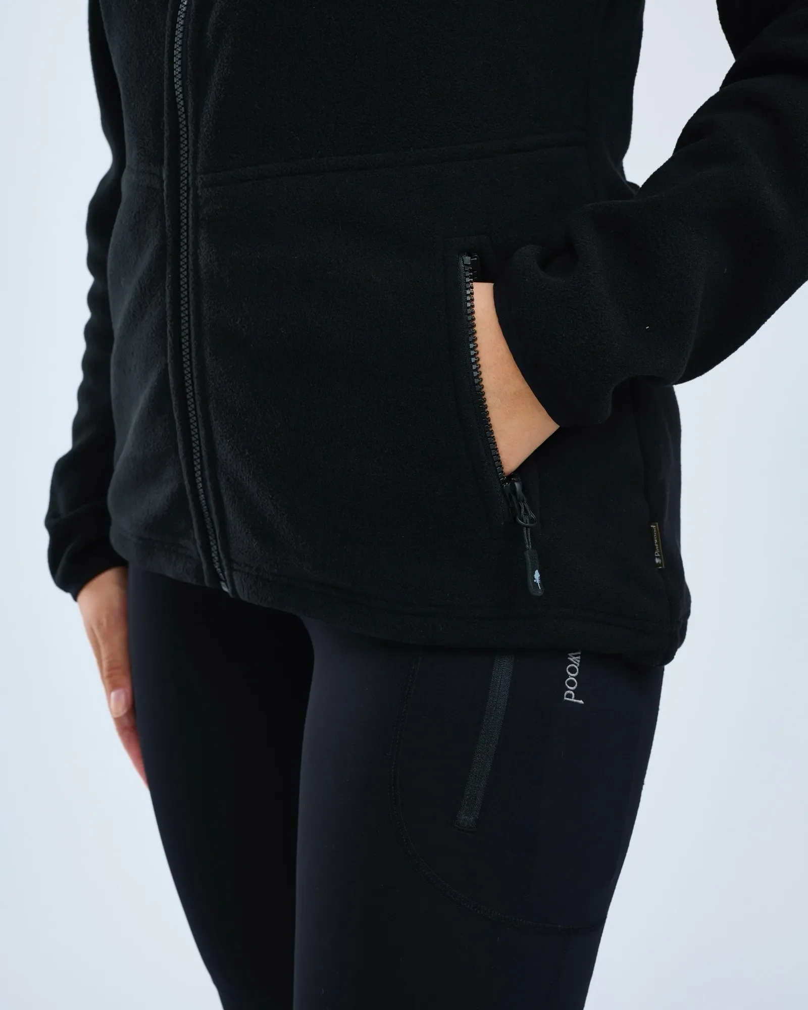 Pinewood® Fleecejacka Dam / Black - Image 4