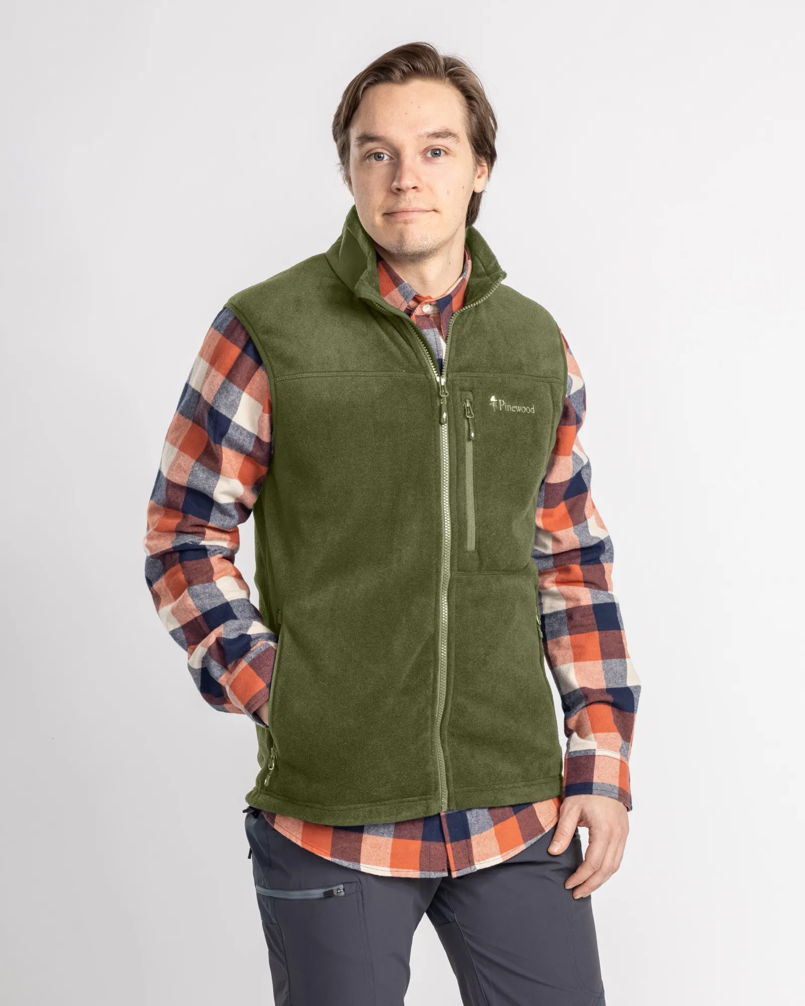 Pinewood® Fleeceväst Herr / Green