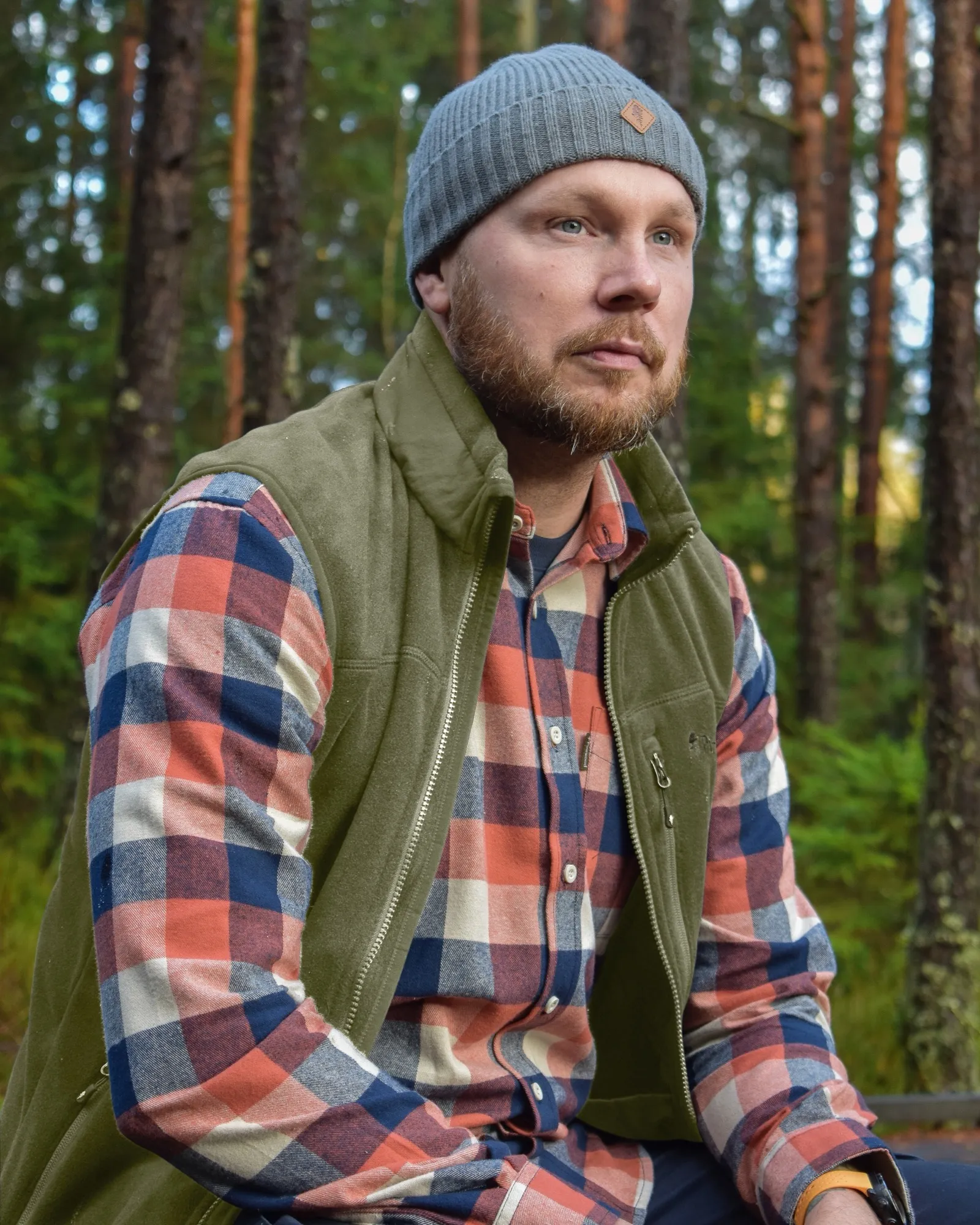 Pinewood® Fleeceväst Herr / Green - Image 3