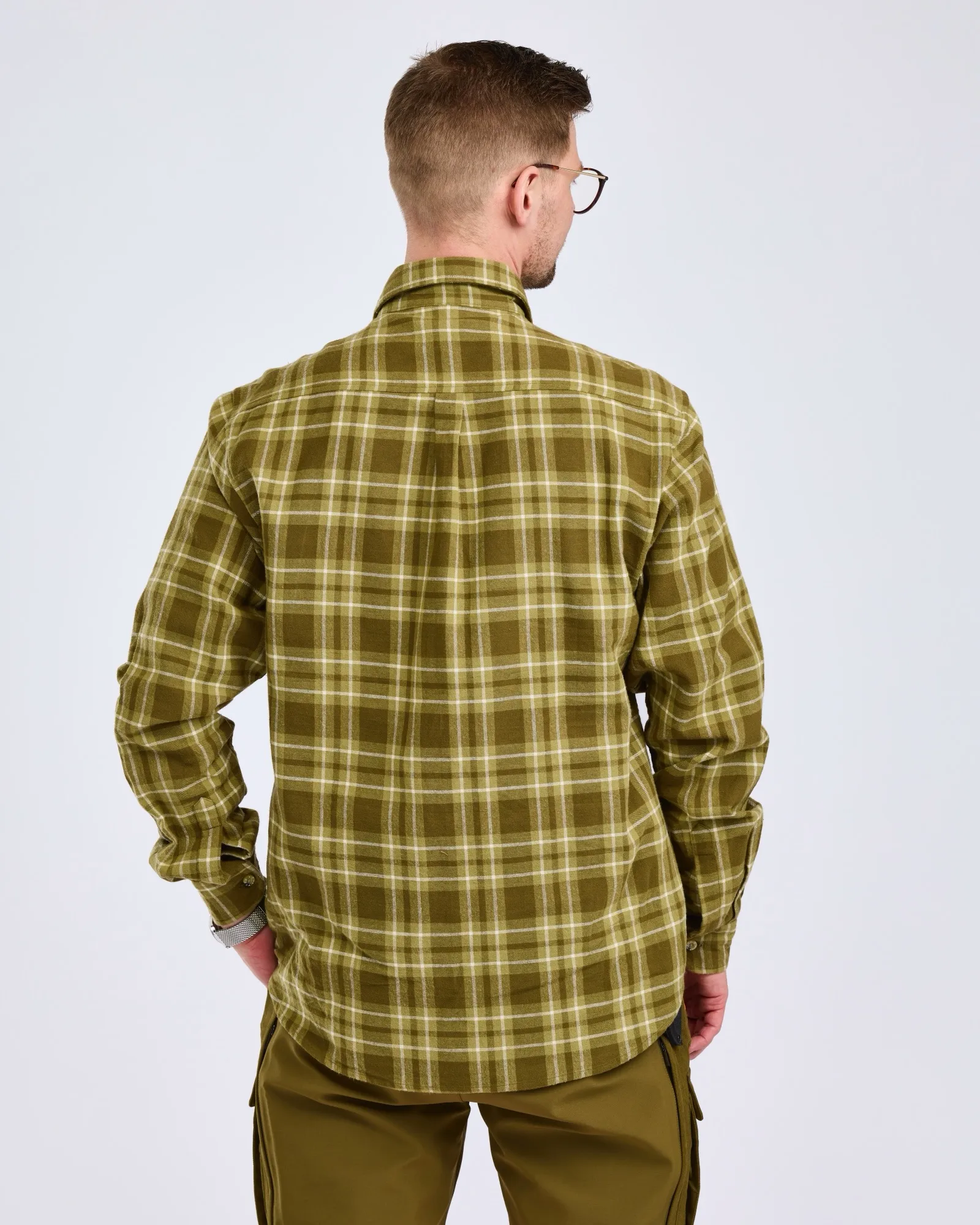 Pinewood® Härjedalen Skjorta Herr / Olive Green - Image 2
