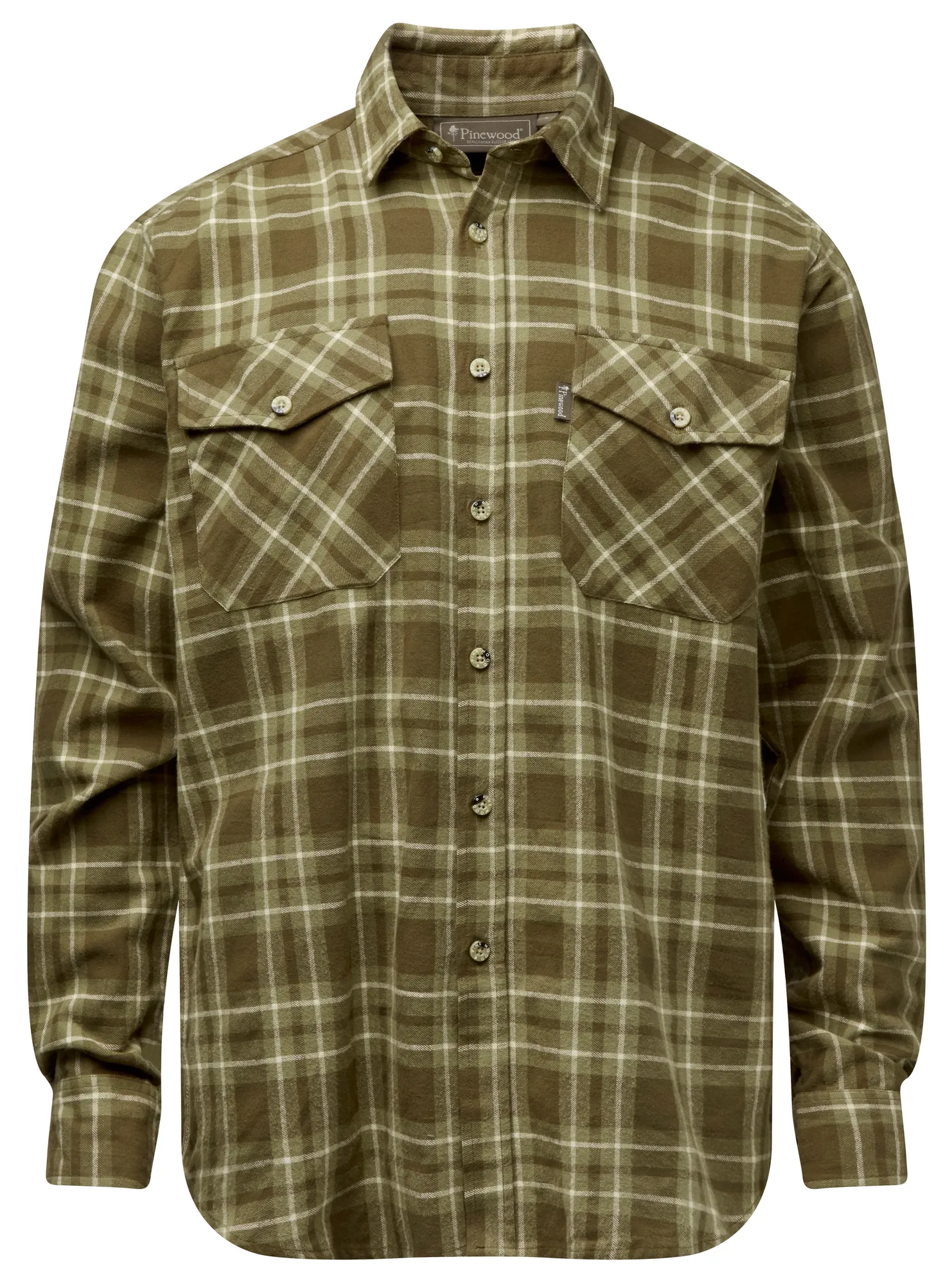 Pinewood® Härjedalen Skjorta Herr / Olive Green - Image 4