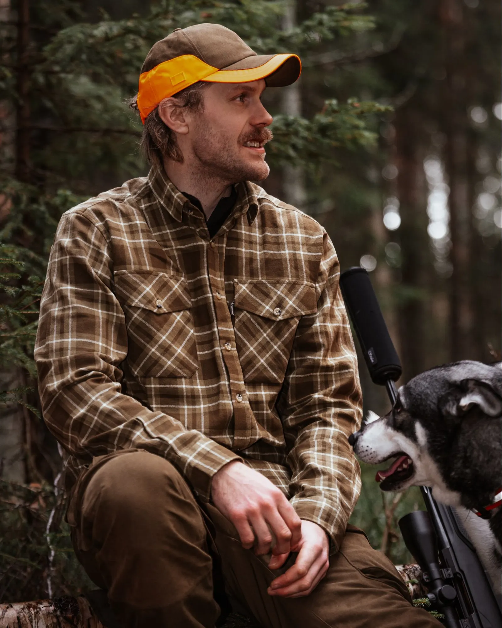 Pinewood® Härjedalen Skjorta Herr / Olive Green - Image 5