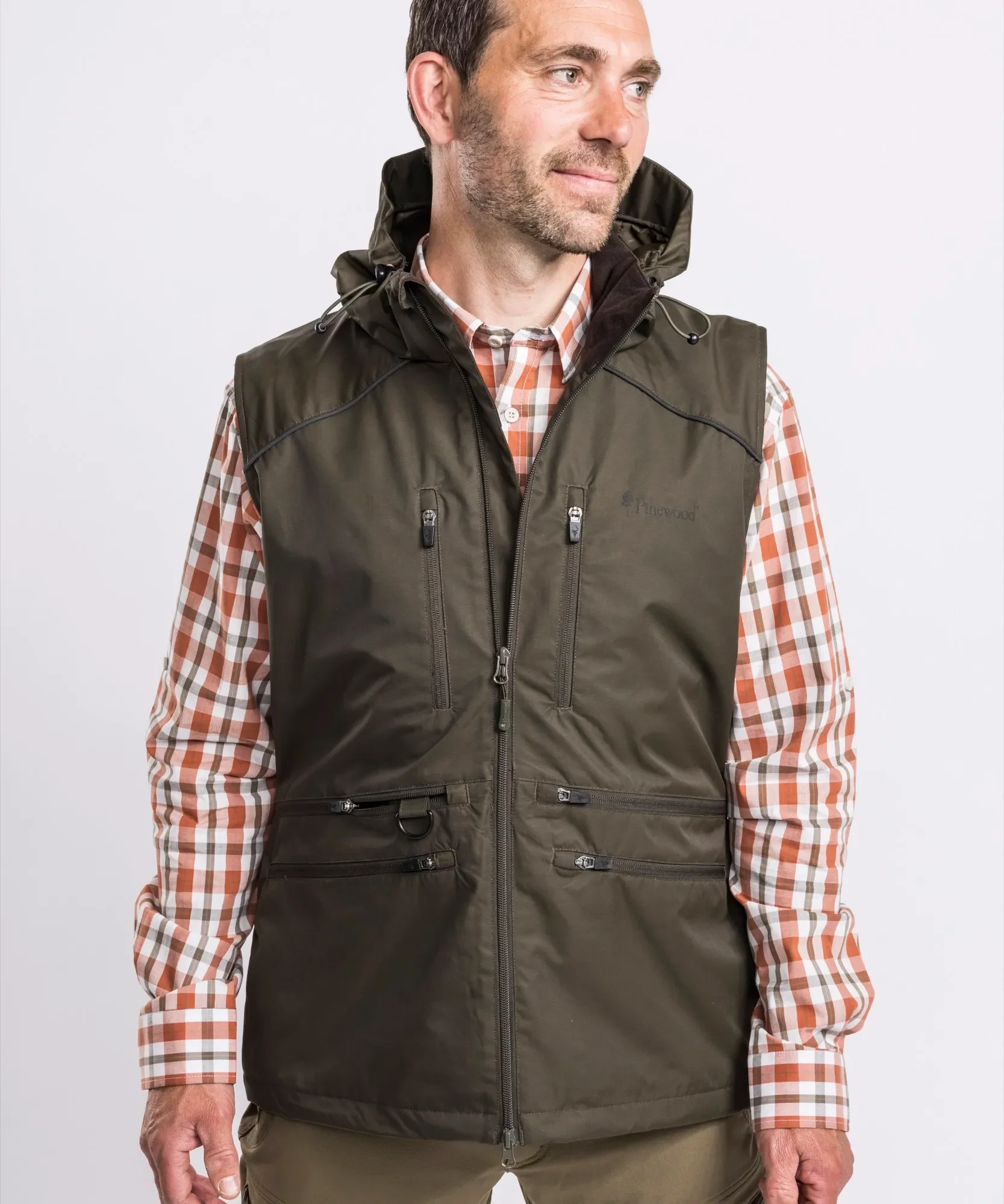 Pinewood® Hundsport Windblocker Väst Herr / Moss Green - Image 3