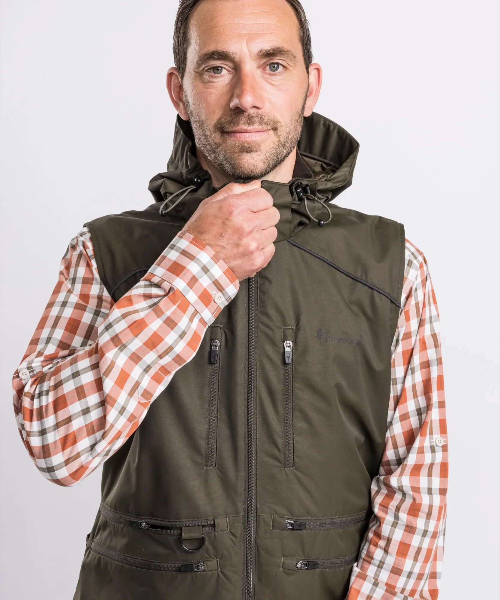 Pinewood® Hundsport Windblocker Väst Herr / Moss Green - Image 4