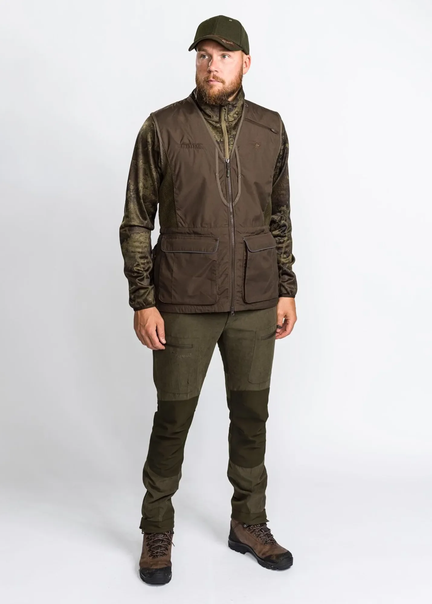 Pinewood® Hundsportsväst 2.0 Herr / Suede Brown/D.Olive