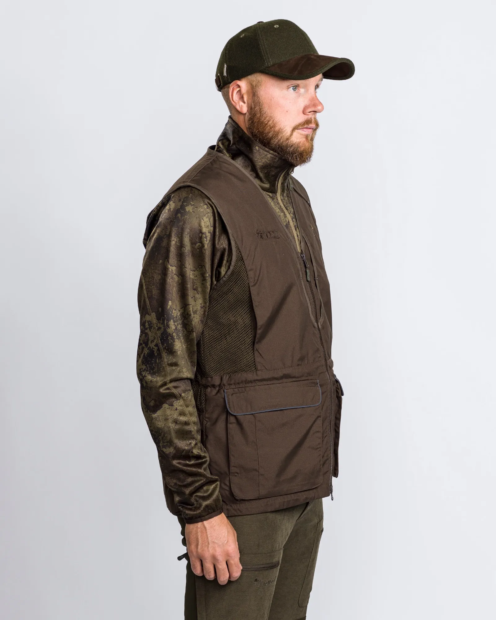 Pinewood® Hundsportsväst 2.0 Herr / Suede Brown/D.Olive - Image 2